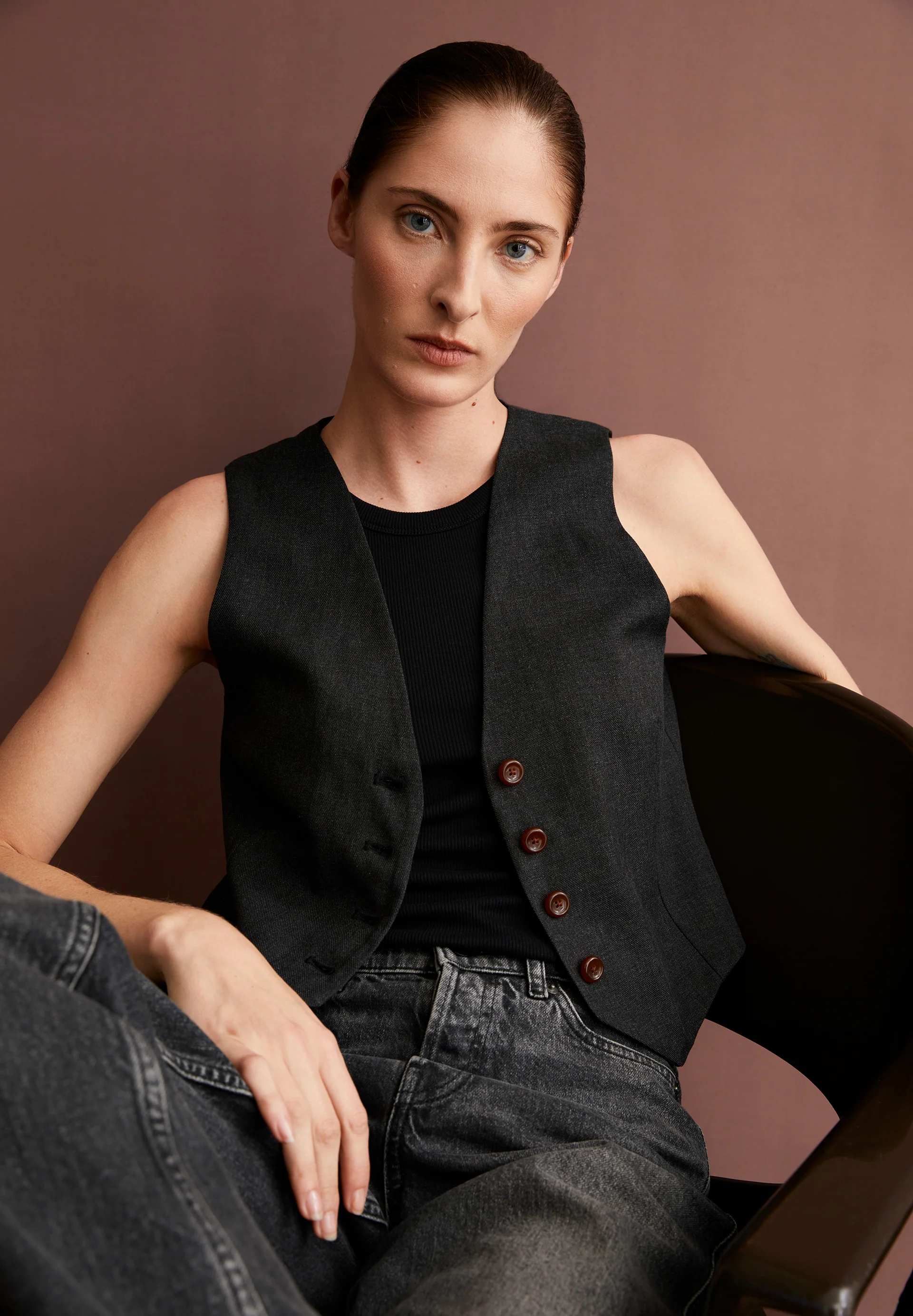 SINERIAA PREMIUM MEL Vest made of TENCEL™ Lyocell