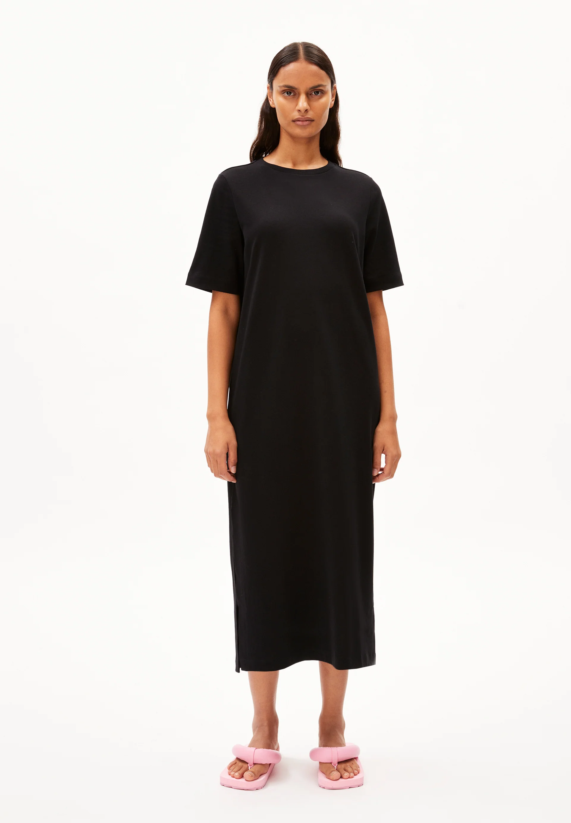 XELINAA JERSEY MIDI DRESS Heavyweight Jersey Dress made of recycled Cotton Mix