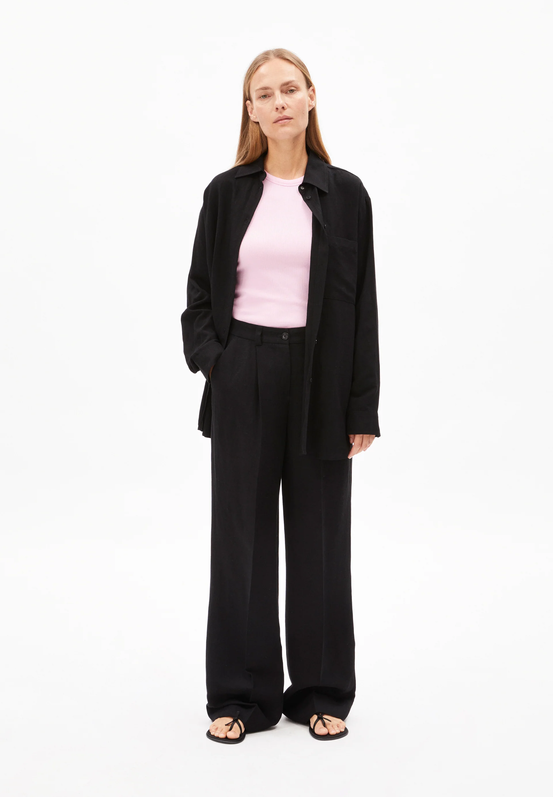 NUMAALI LINO Woven Pants made of Linen-Mix