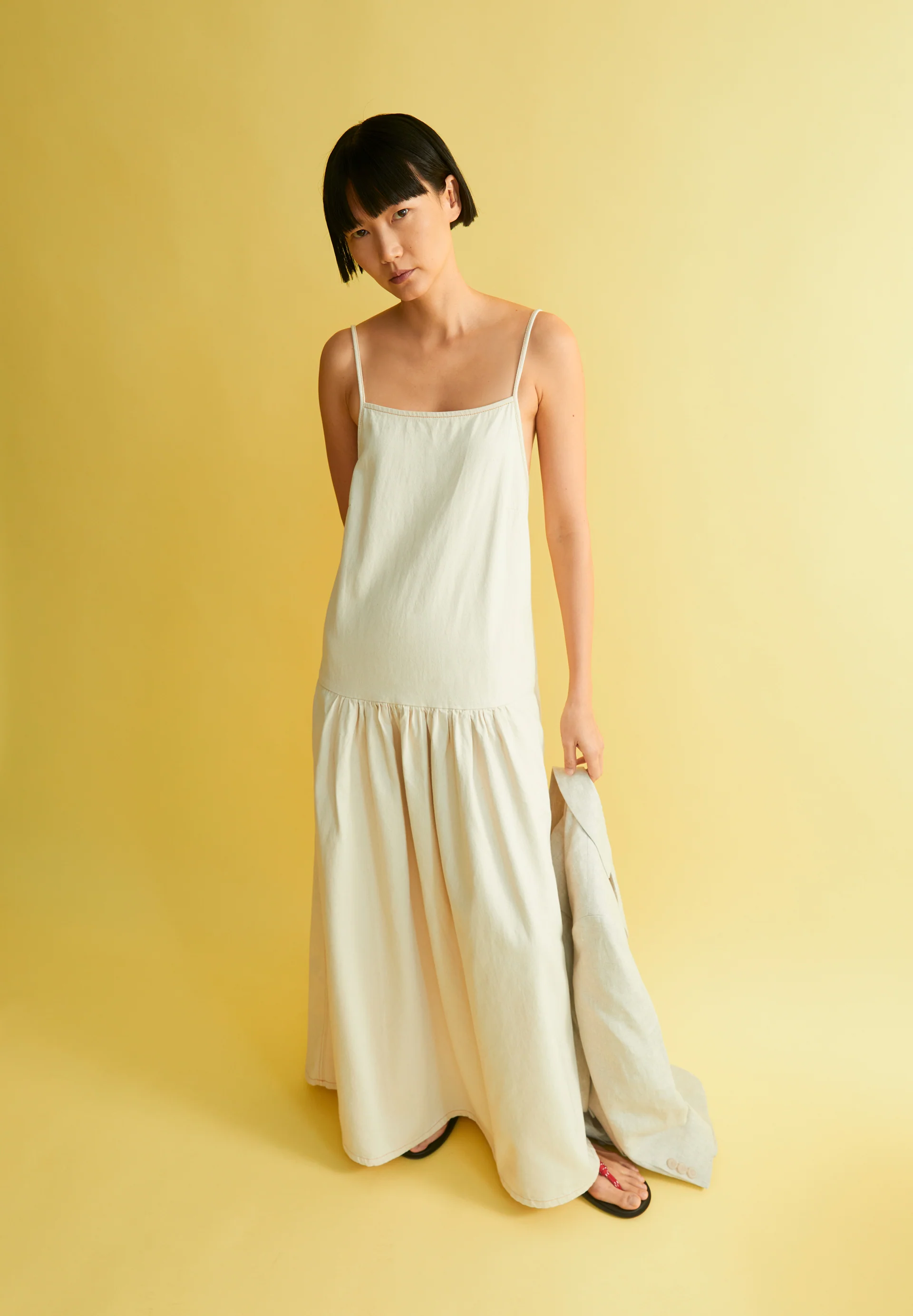 TASHAA Denim Dress made of Organic Cotton Mix