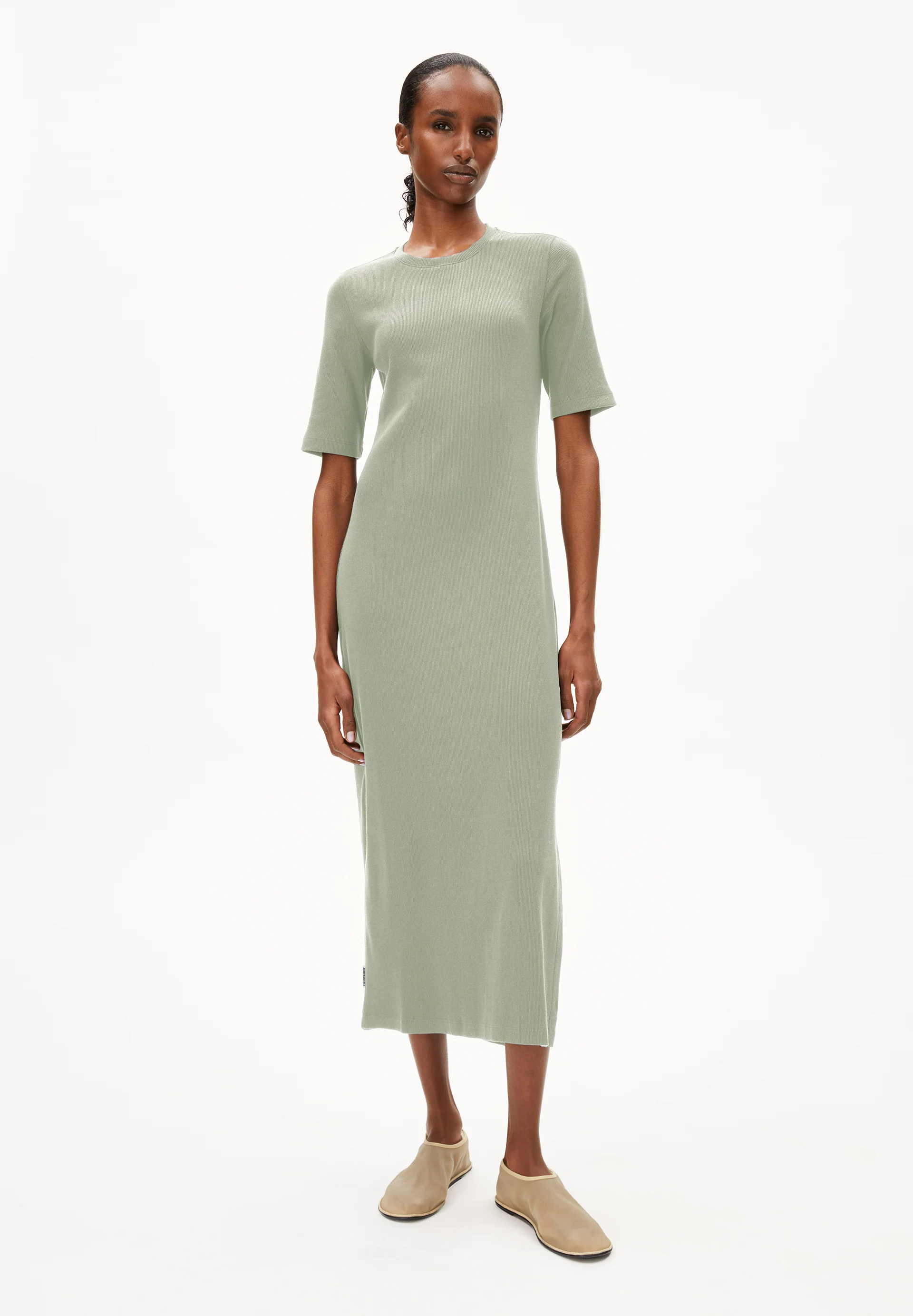 SEHAARAA Rib-Jersey Dress made of Organic Cotton Mix