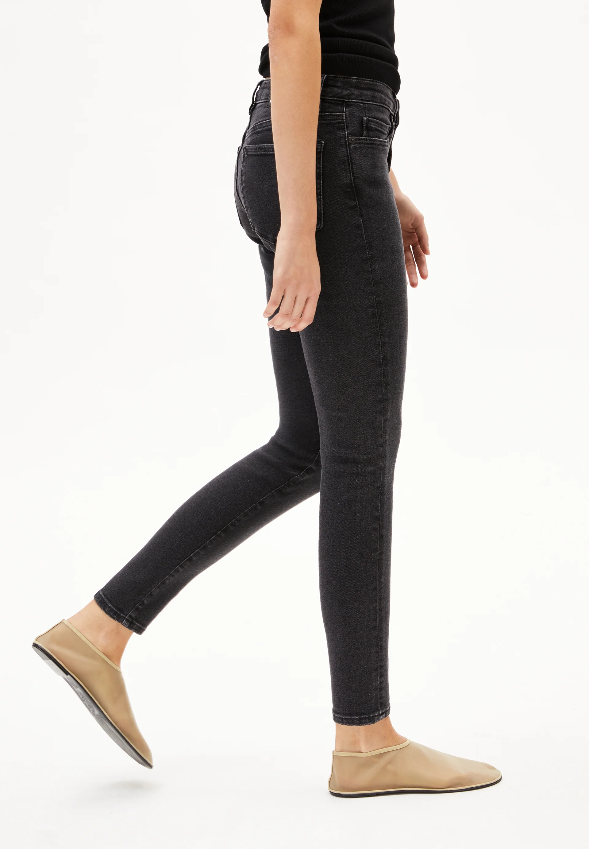 TILLAA Skinny Jeans Mid Waist Organic Cotton Mix X-Stretch