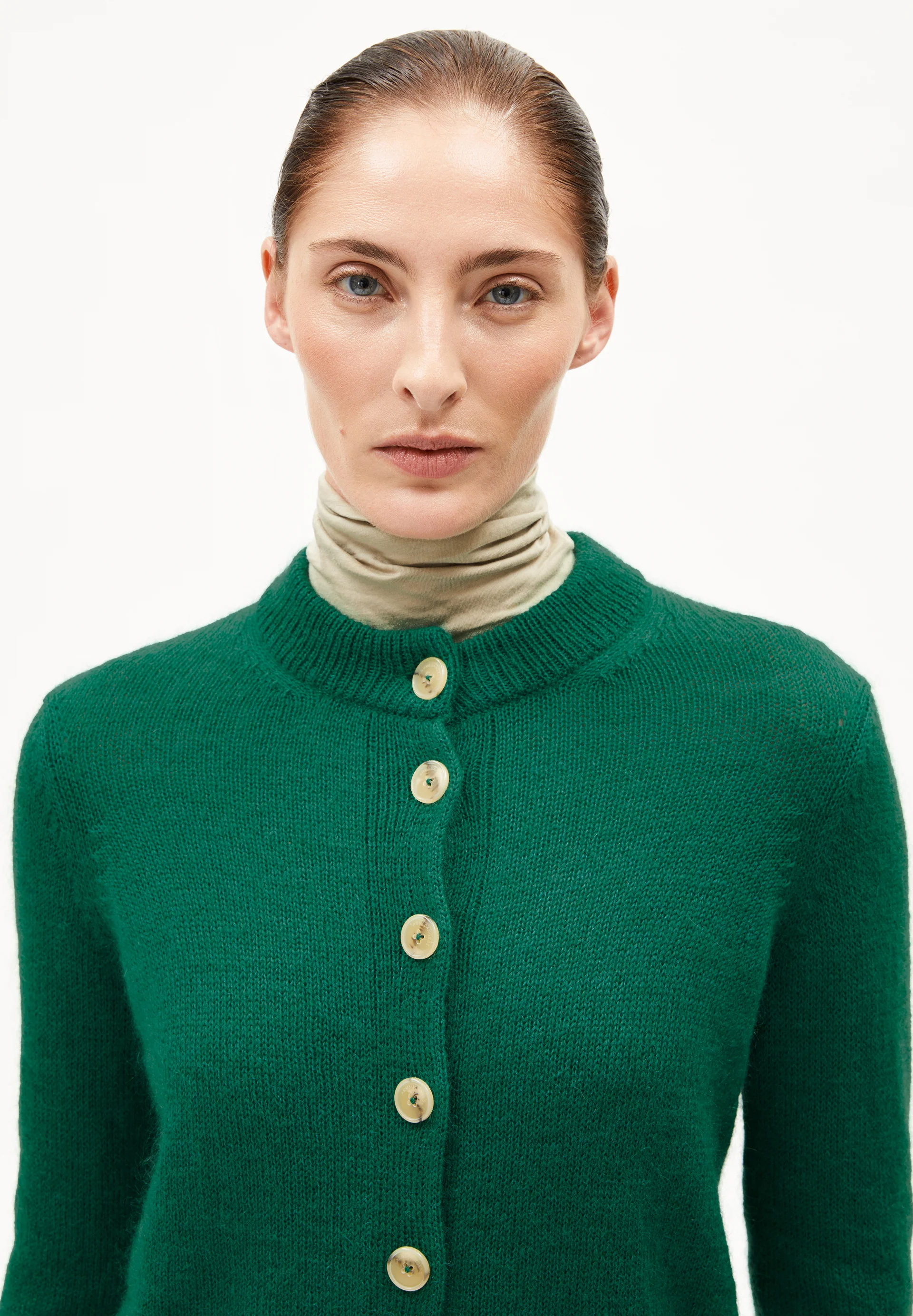 AMILDAA Cardigan made of Mohair Wool Mix