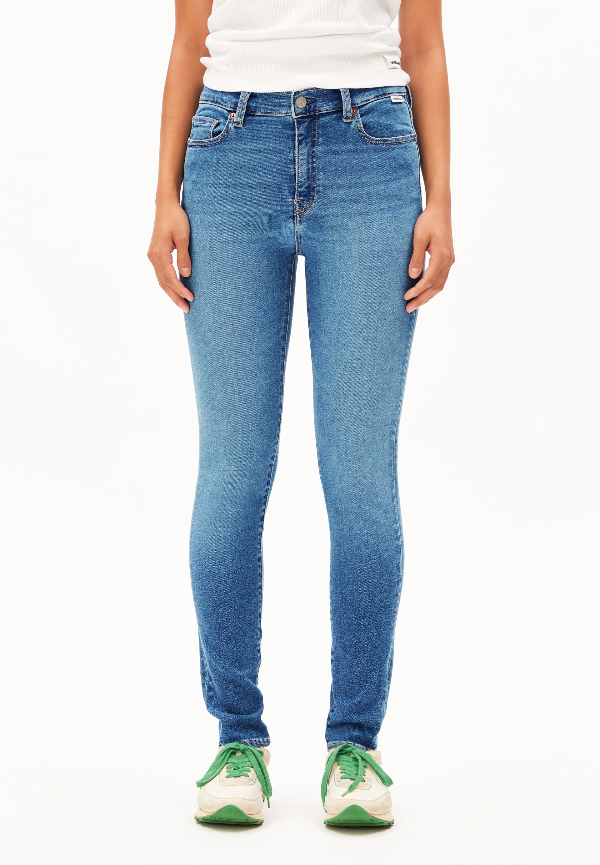 TILLAA Skinny Jeans Mid Waist Organic Cotton Mix X-Stretch