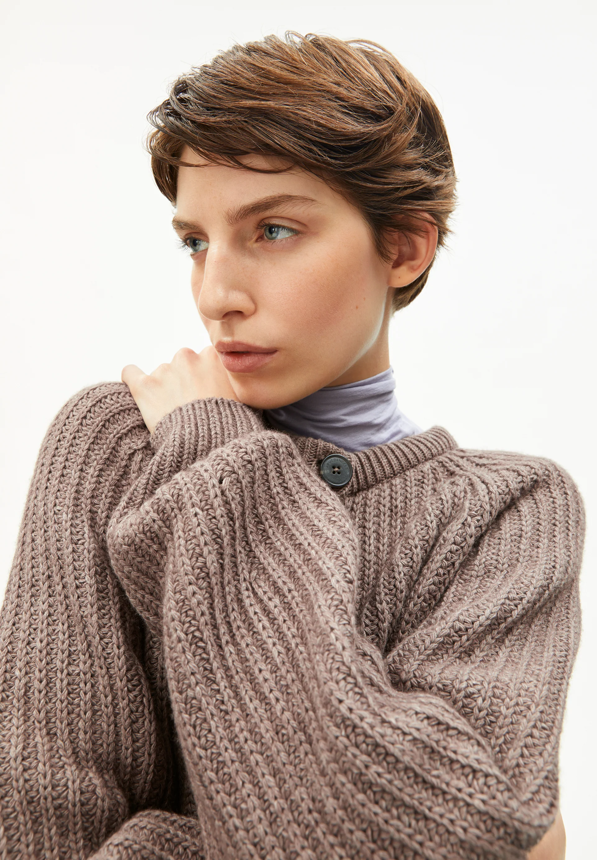 SELMAA Cardigan made of Organic Wool Mix