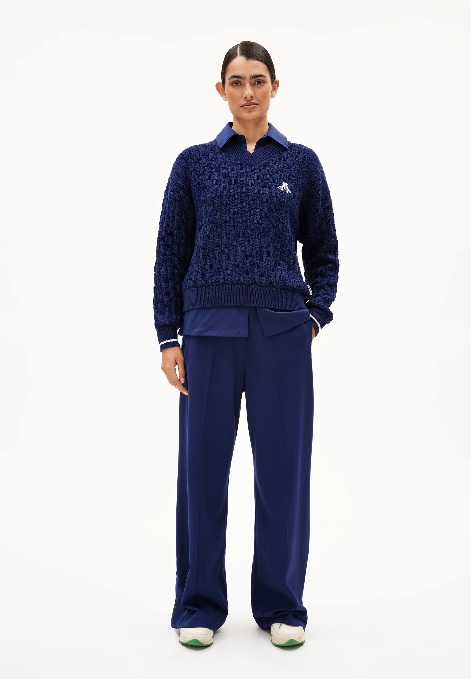 CAARLAS STRUCTURE Pullover from organic cotton
