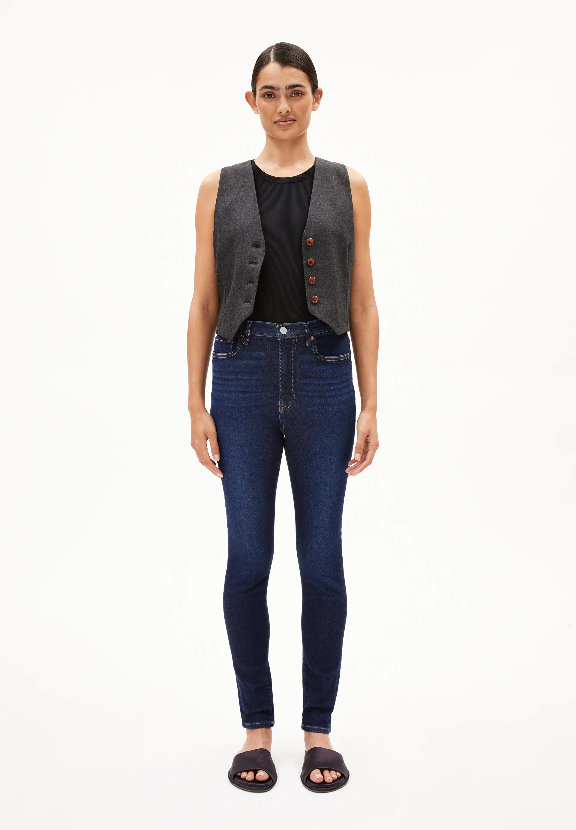 INGAA Skinny Jeans High Waist Organic Cotton Mix X-Stretch