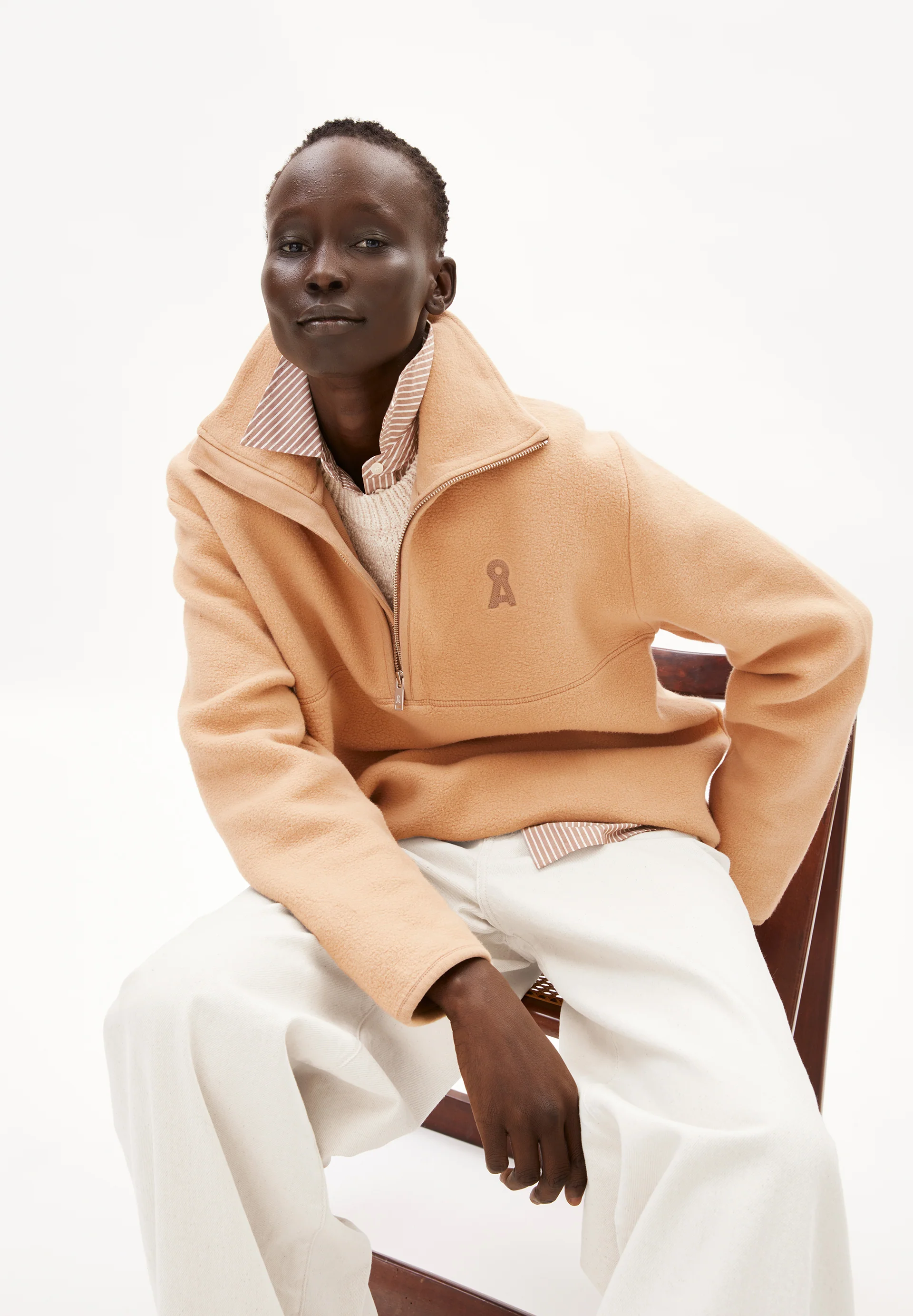 HAARLEENAA COTTON FLEECE Fleece-Sweatshirt made of Organic Cotton