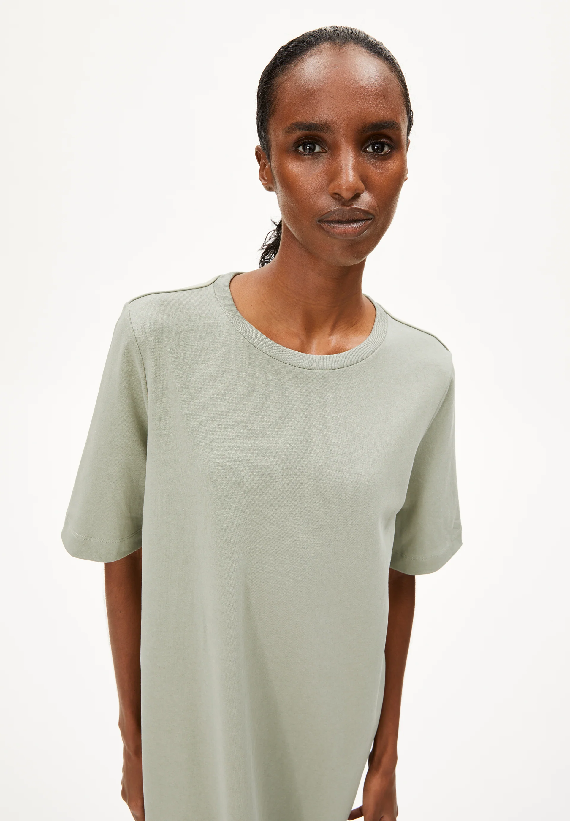 XELINAA JERSEY MIDI DRESS Heavyweight Jersey Dress made of recycled Cotton Mix