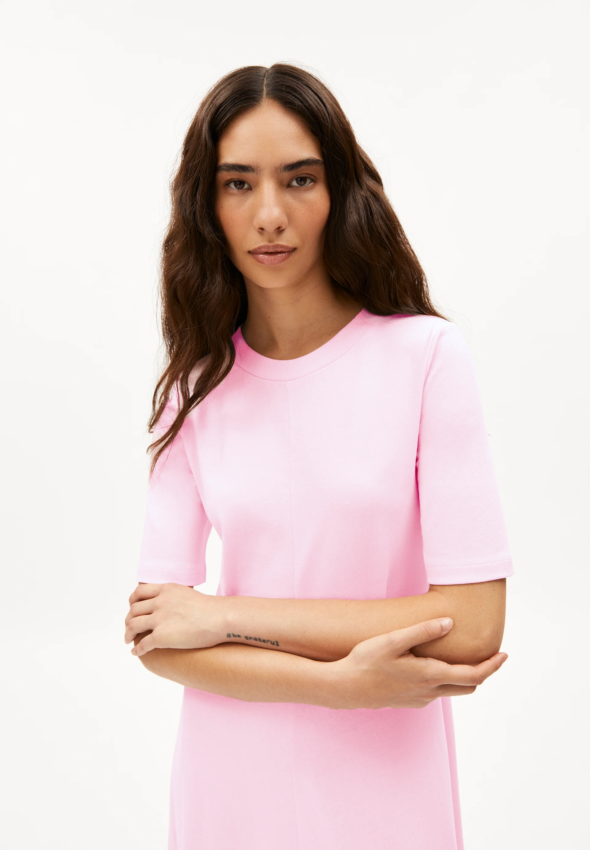 LUANAA LITAA Heavyweight Jersey Dress made of recycled Cotton Mix