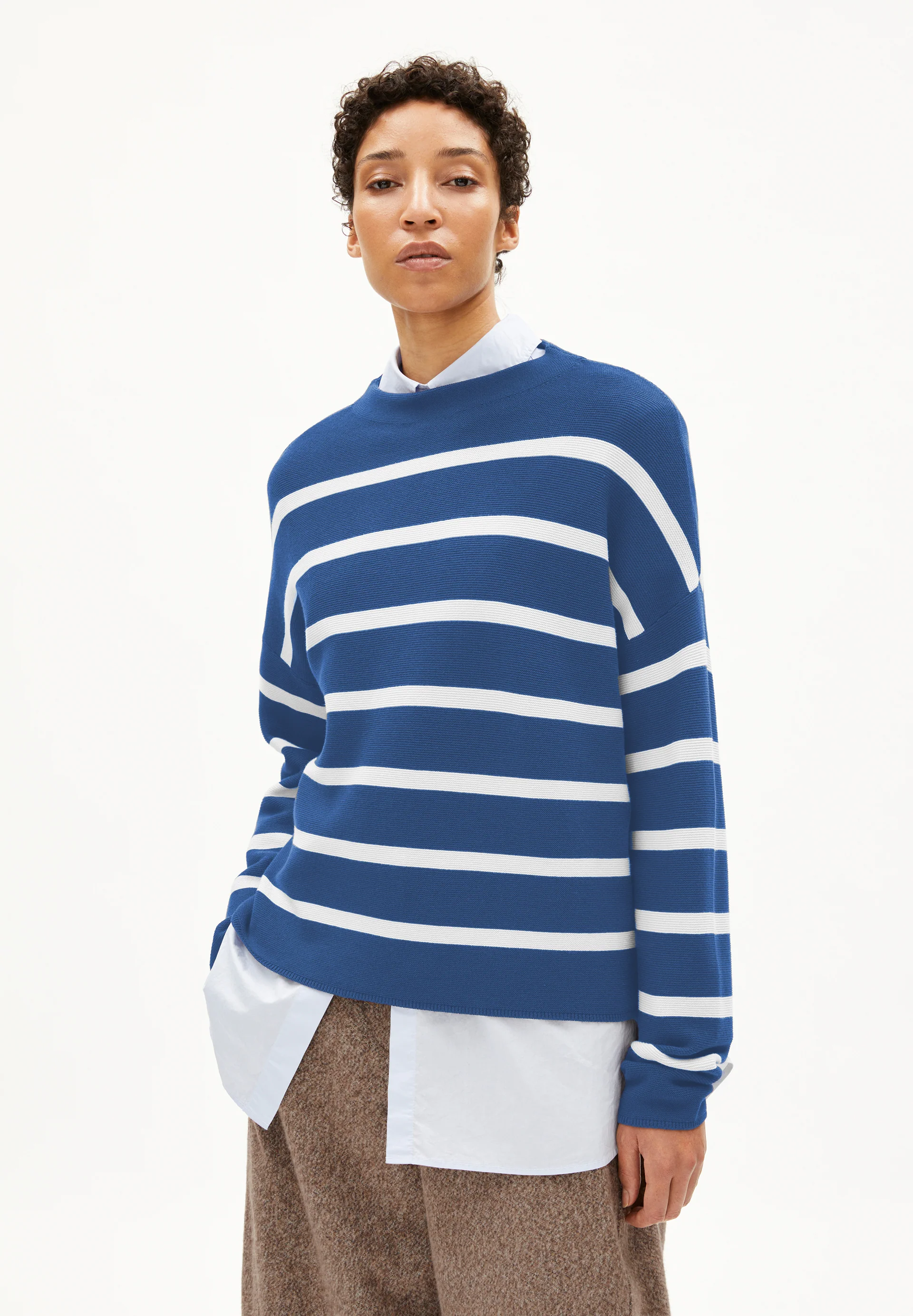 MERINAA STRIPES Pullover from organic cotton