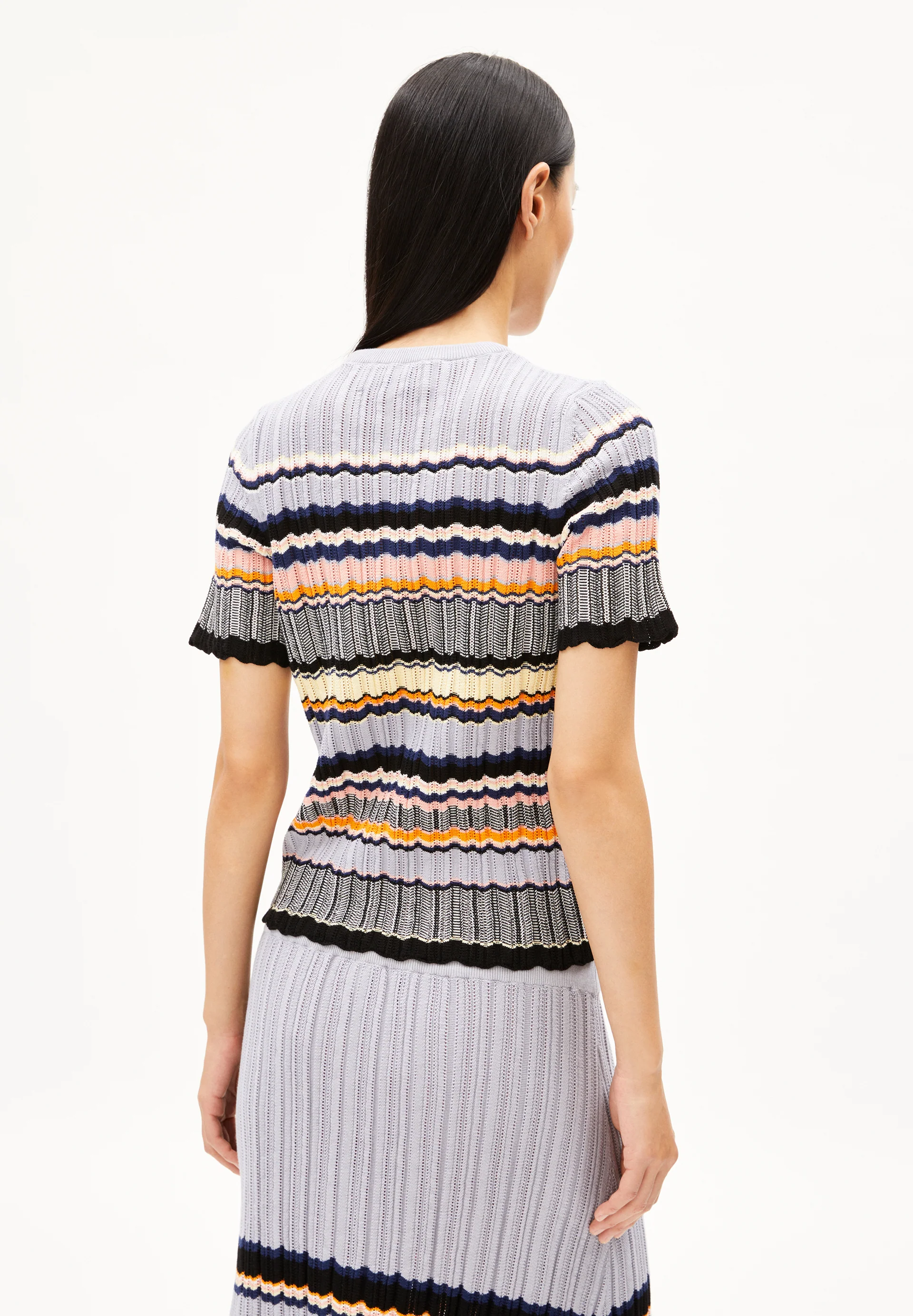 MAAYA STRIPES Knit Shirt made of Organic Cotton