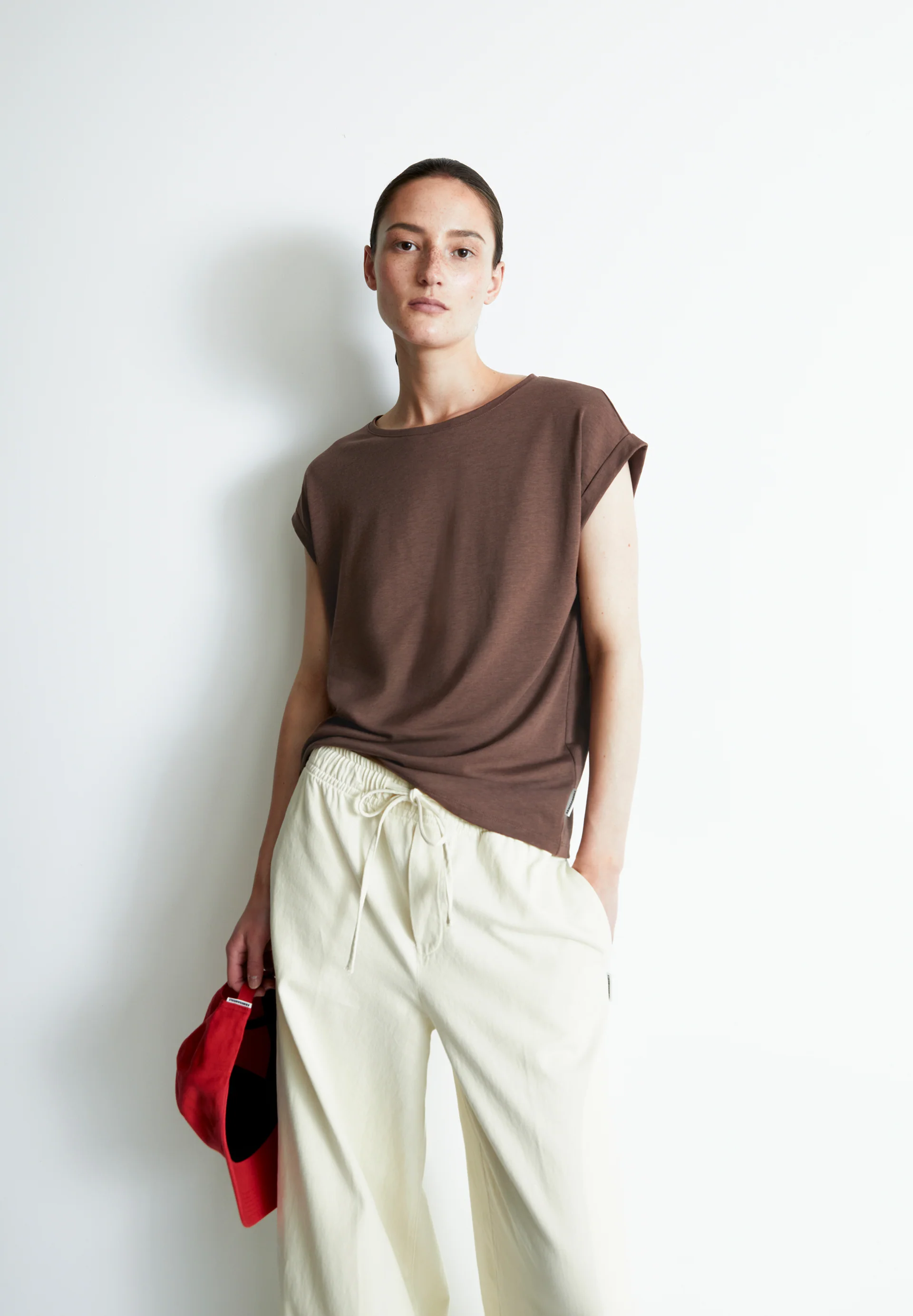 JILAANA T-shirt made of TENCEL™ Lyocell Mix.