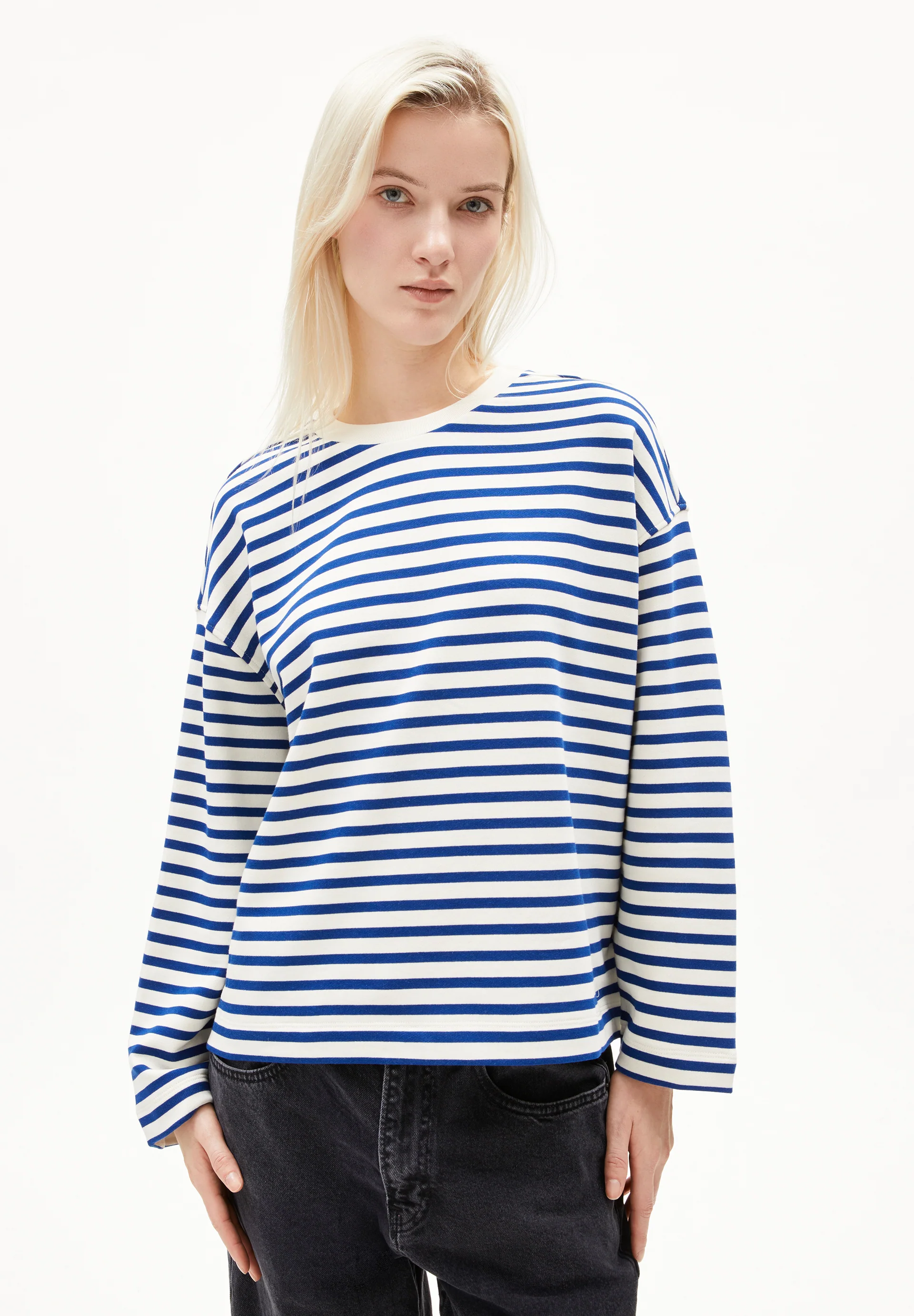 FRANKAA MAARLEN STRIPE Sweatshirt from organic cotton