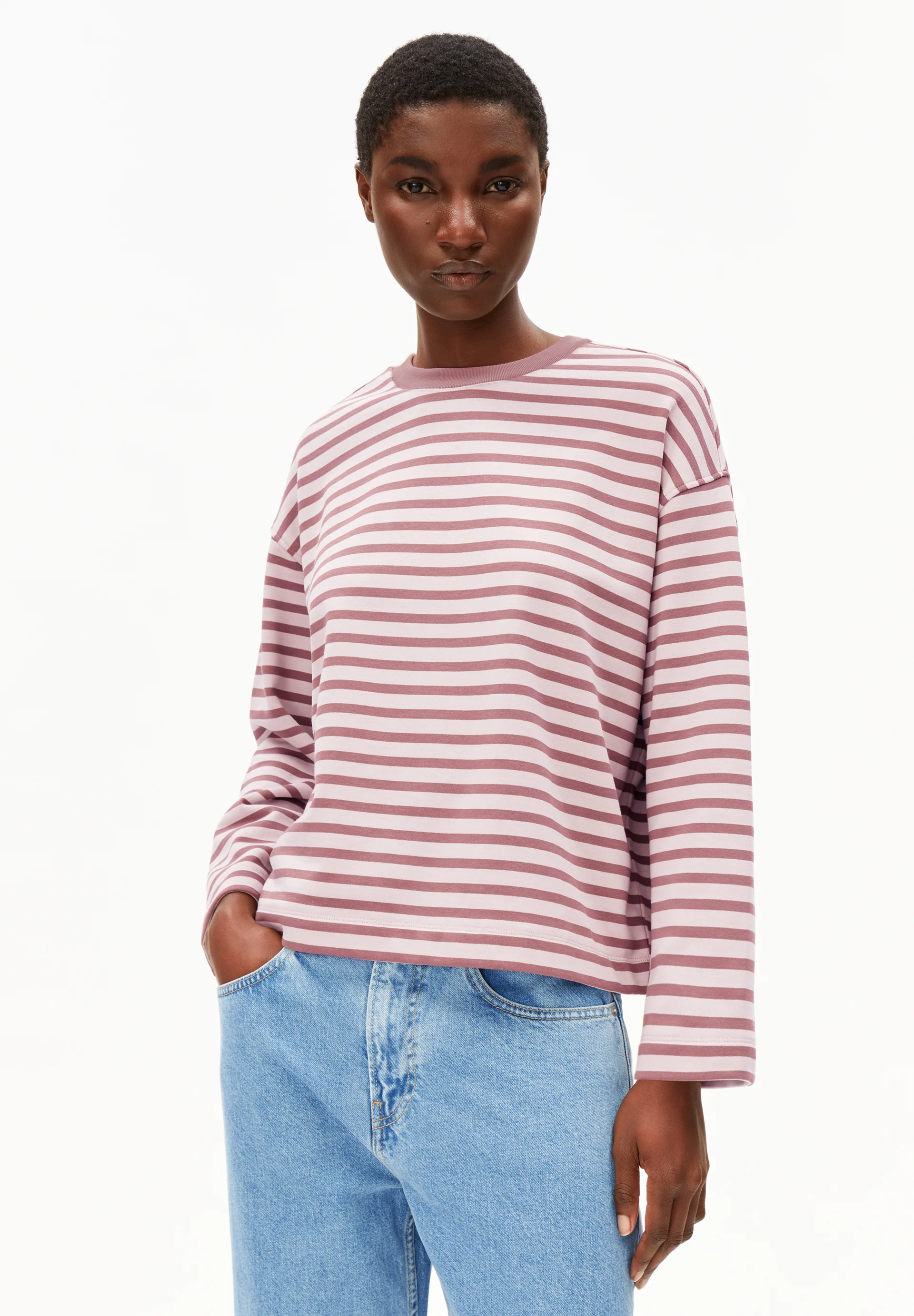 FRANKAA MAARLEN STRIPE Sweatshirt from organic cotton