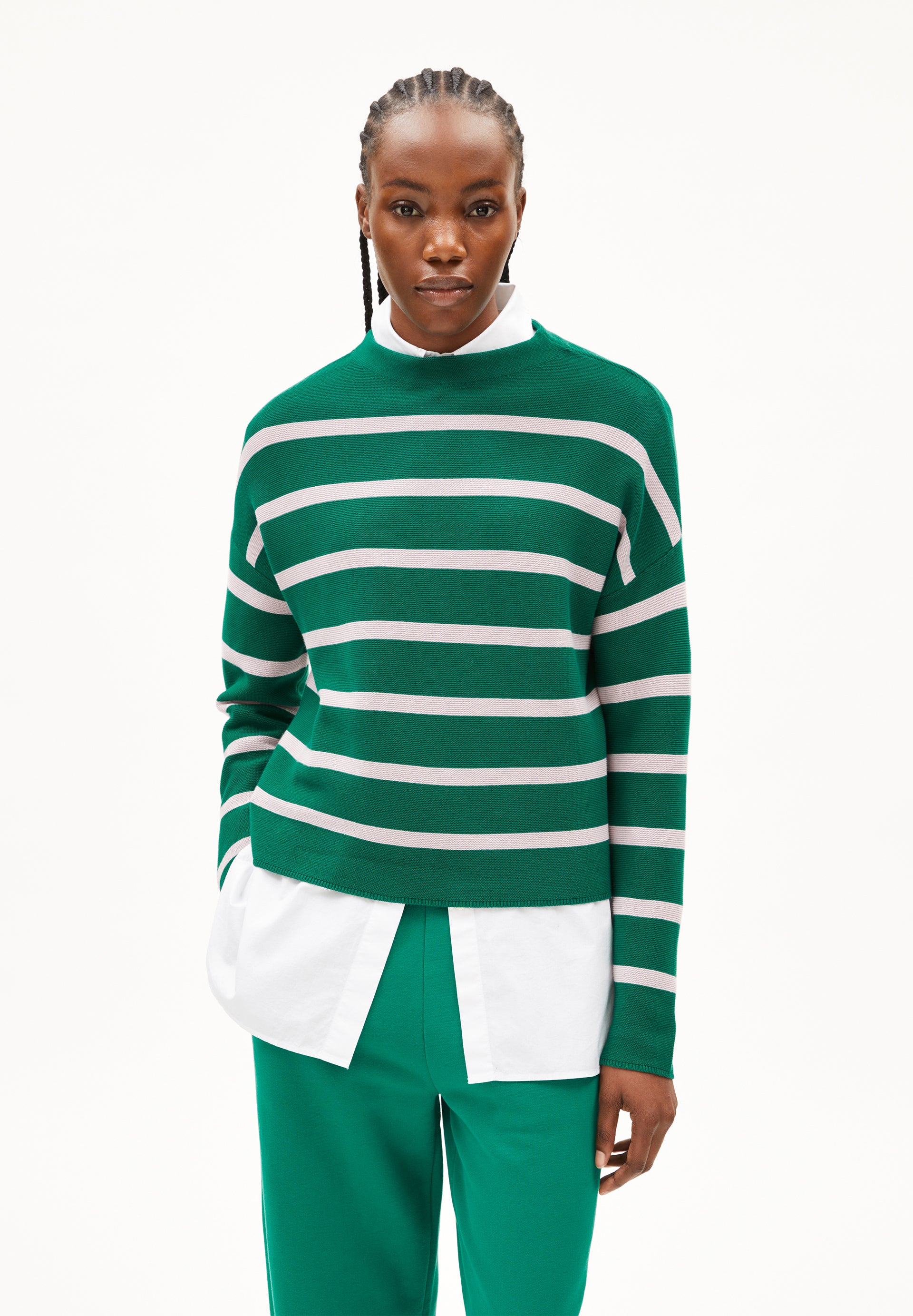 MERINAA STRIPES Pullover from organic cotton