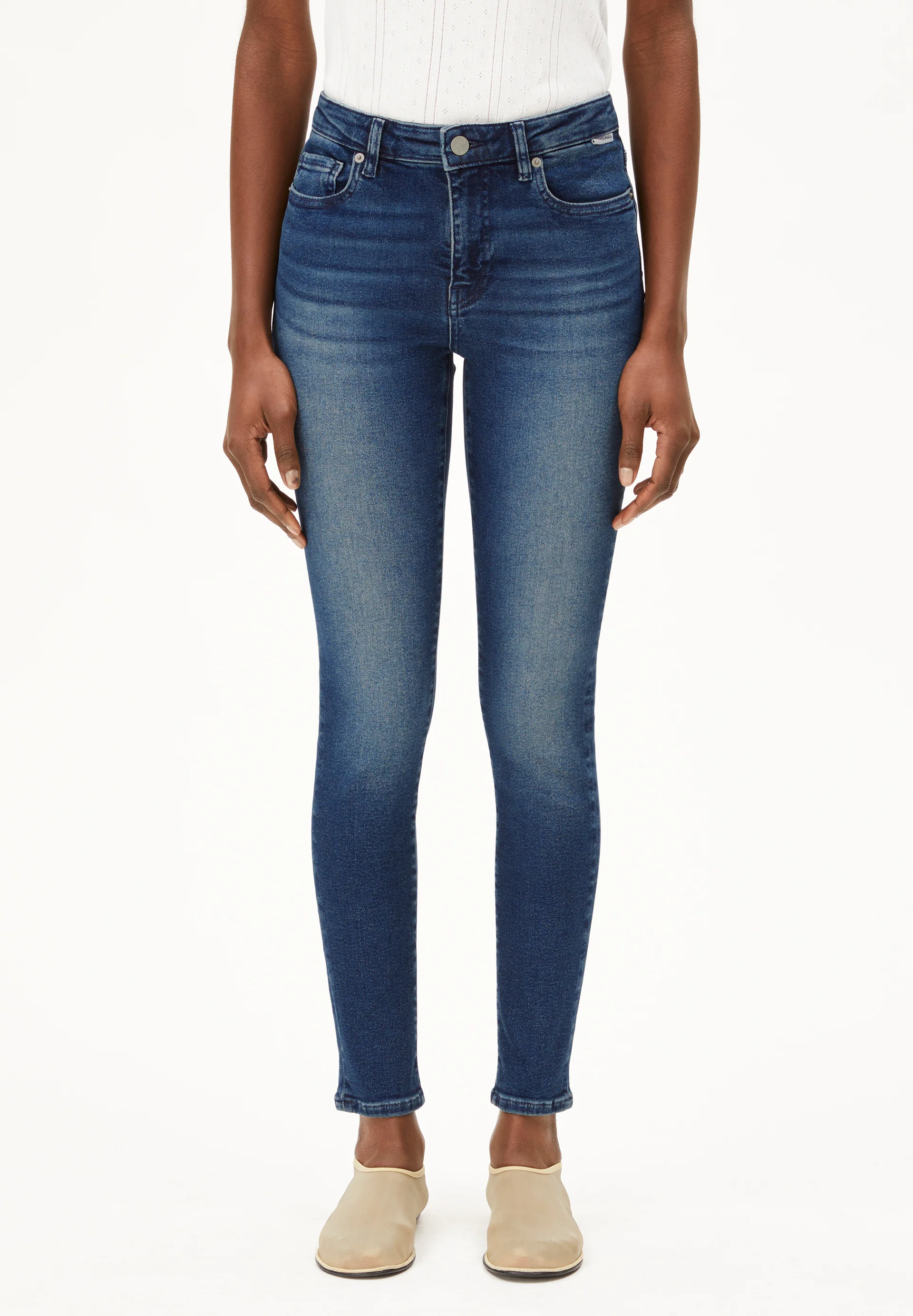 TILLAA Skinny Jeans Mid Waist Organic Cotton Mix X-Stretch