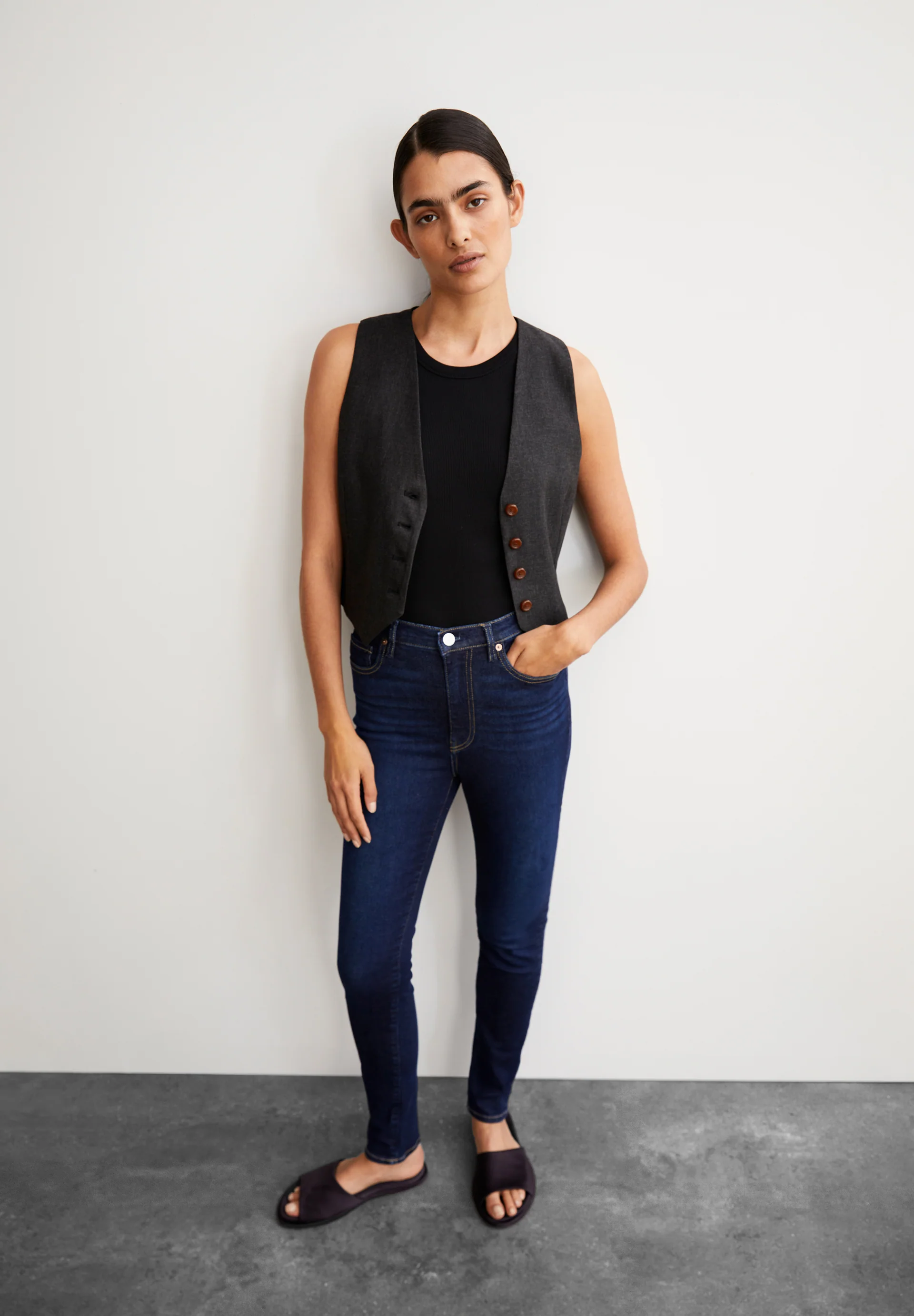 INGAA Skinny Jeans High Waist Organic Cotton Mix X-Stretch