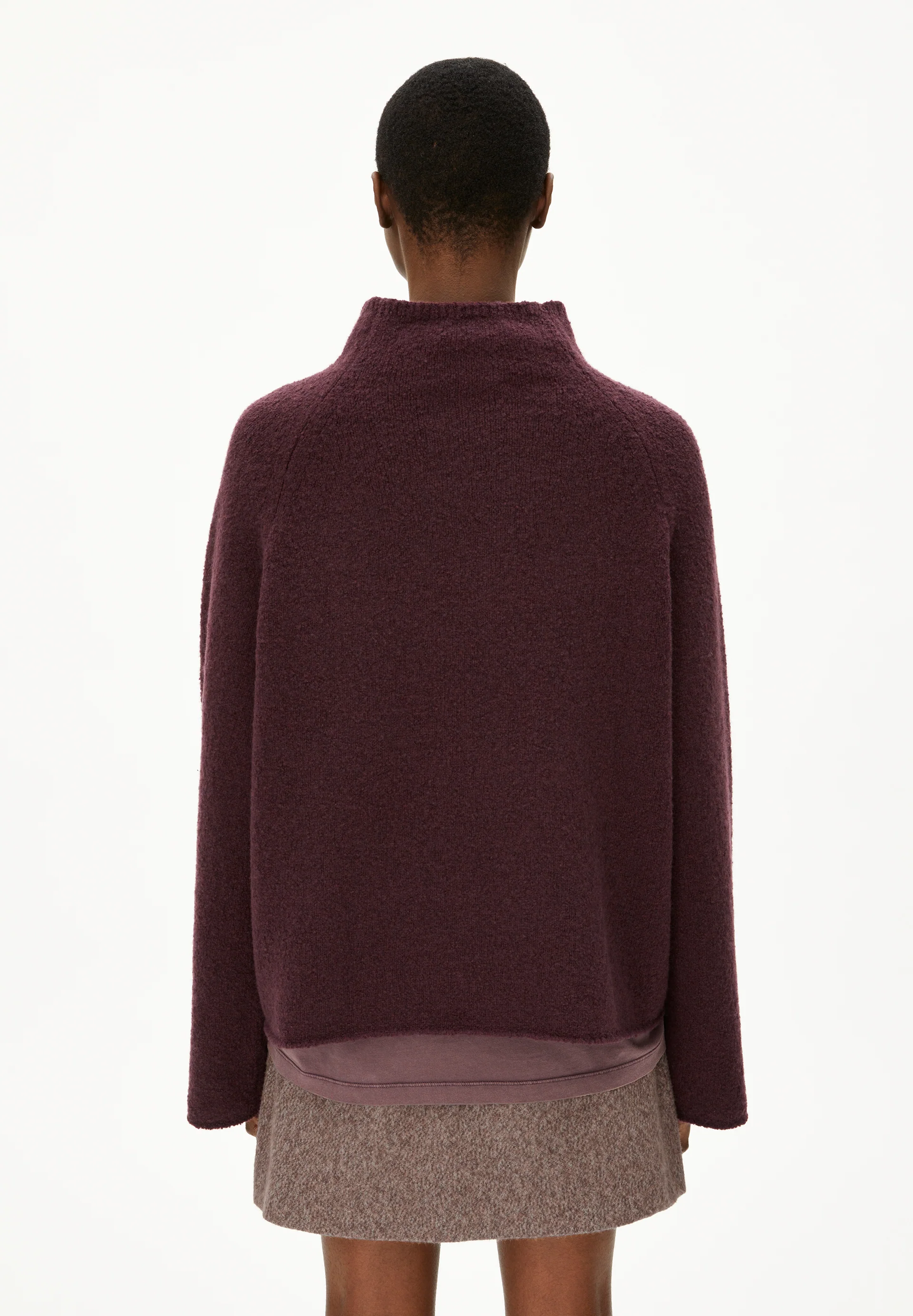 ICONIC Å MONALAA BOUCLÉ Jumper made from a wool blend