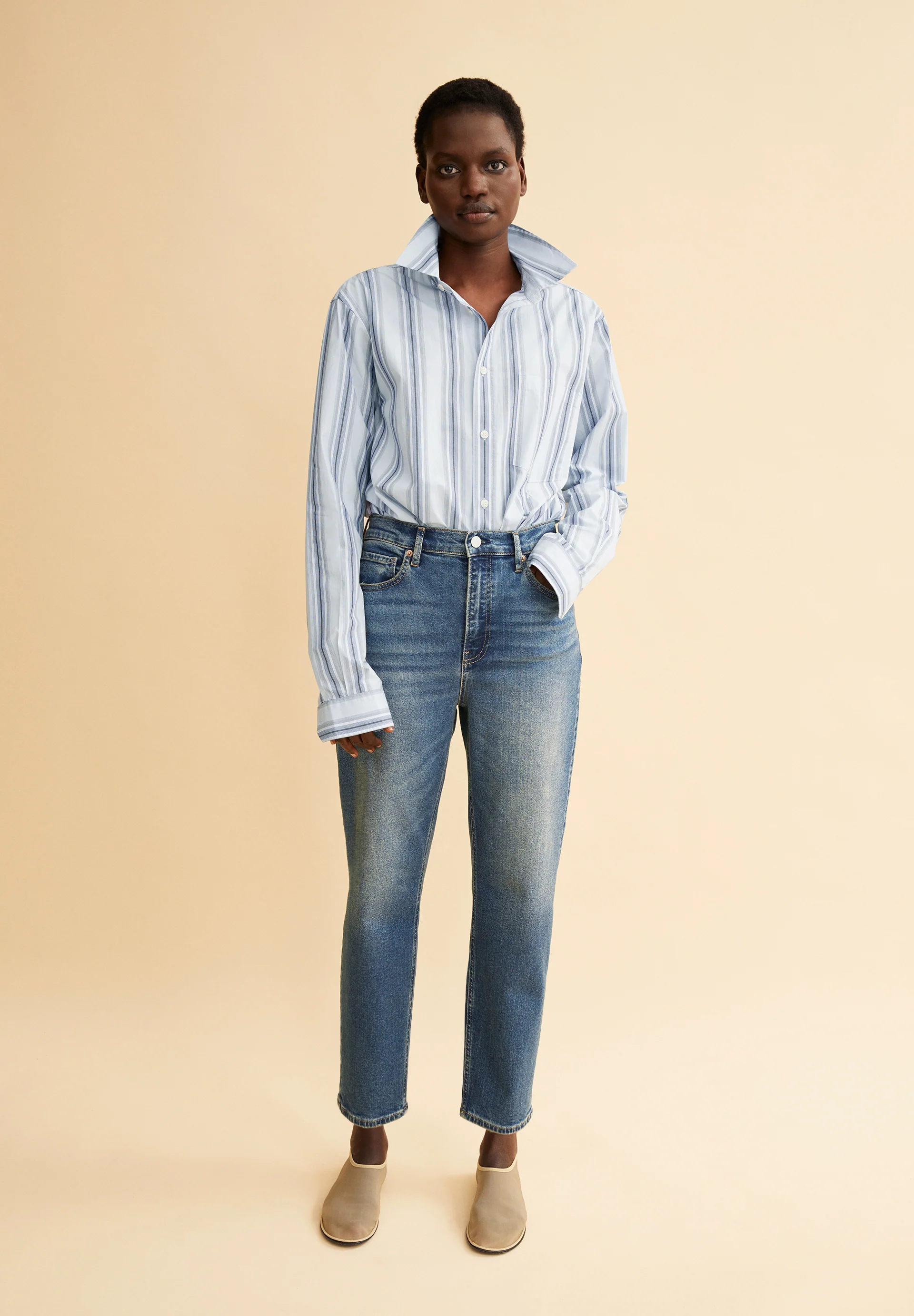 MAIRAA Mom Jeans recycled Cotton Mix Comfort Stretch