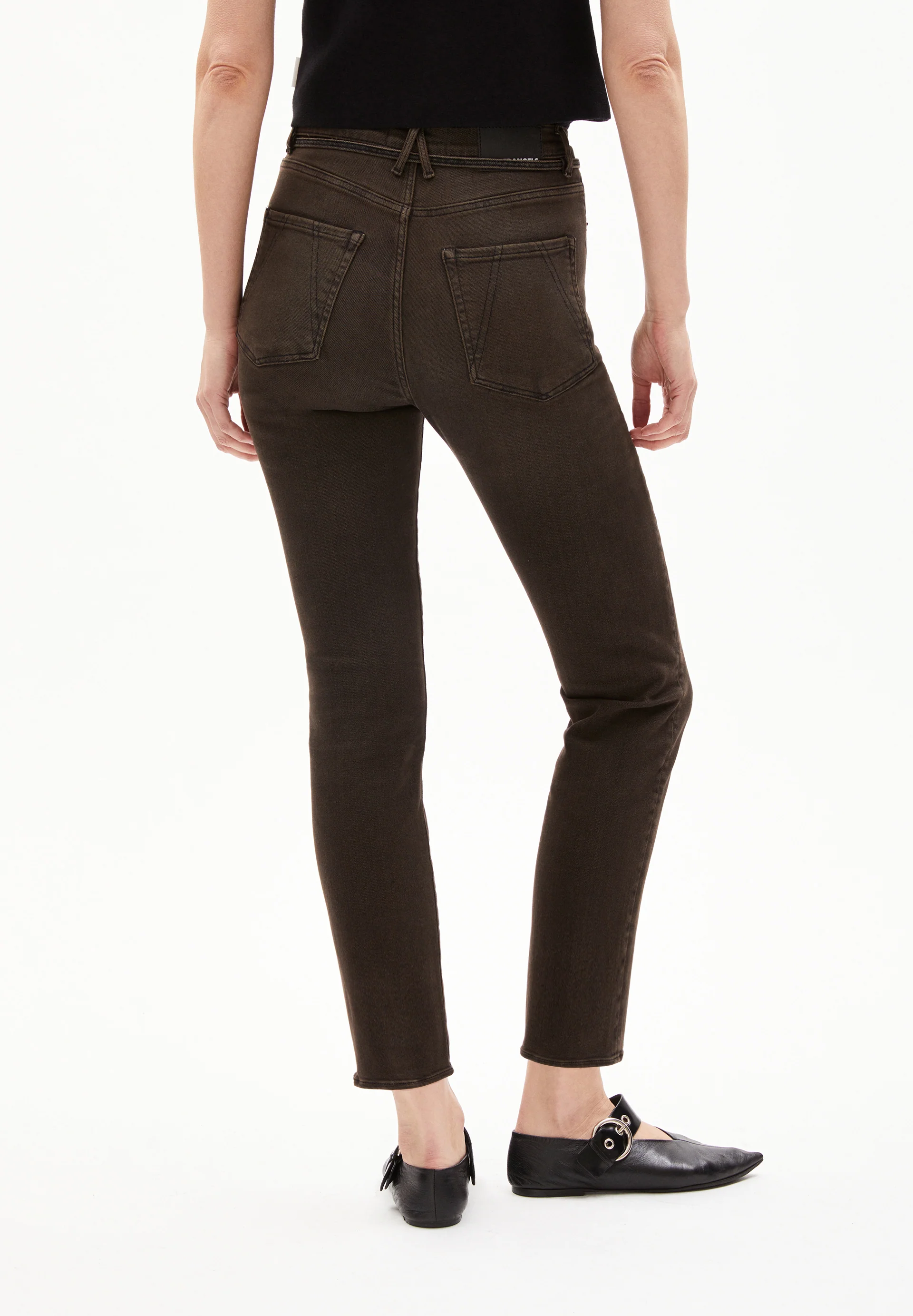 LEJAANI X STRETCH Jeans Slim Leg High Waist Ankle Organic Cotton Mix X-Stretch