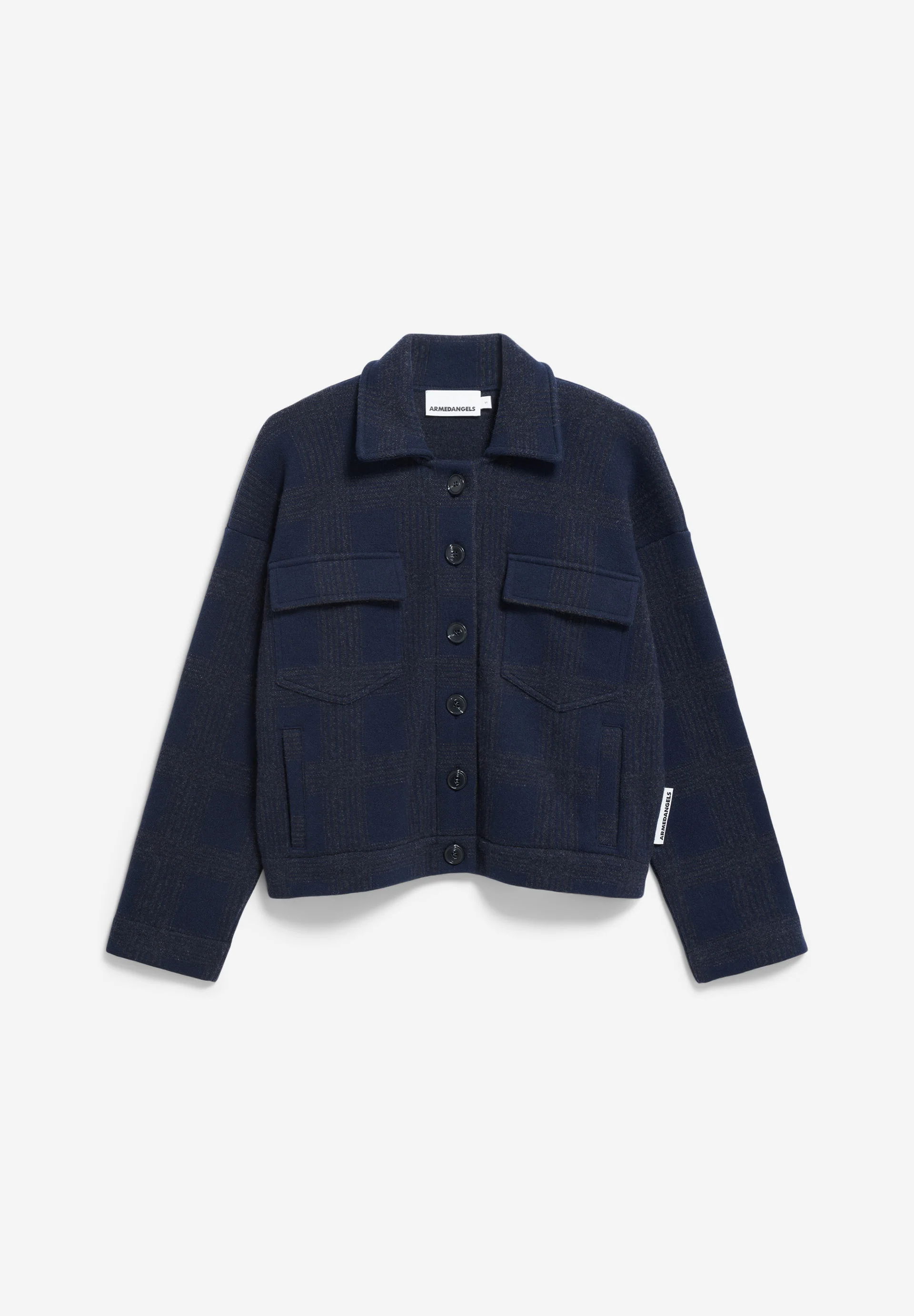 JOAALISON CHECK Cardigan made of Organic Wool Mix