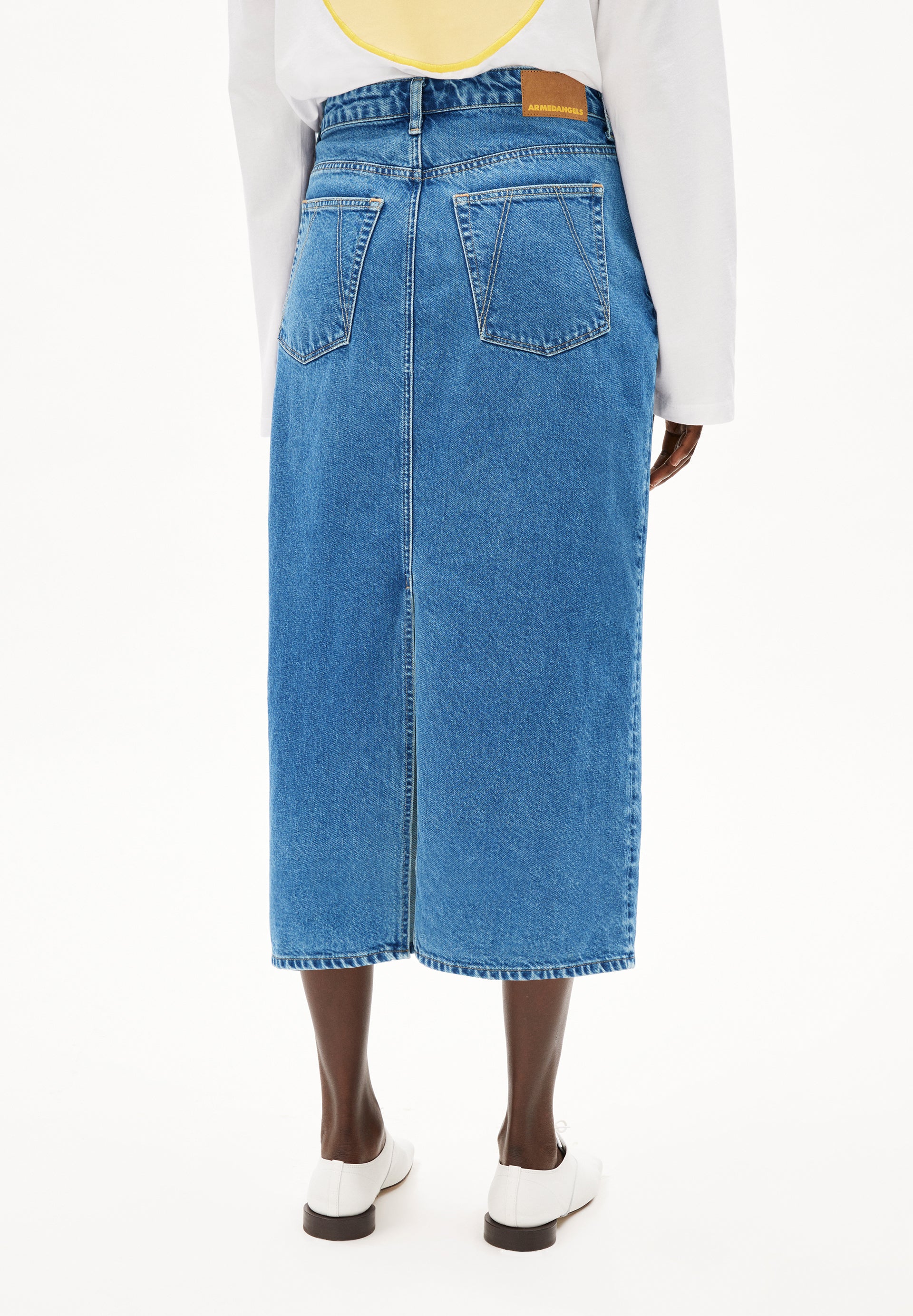 KAALYKE DENIM MIDI SKIRT Denim Skirt made of recycled Cotton