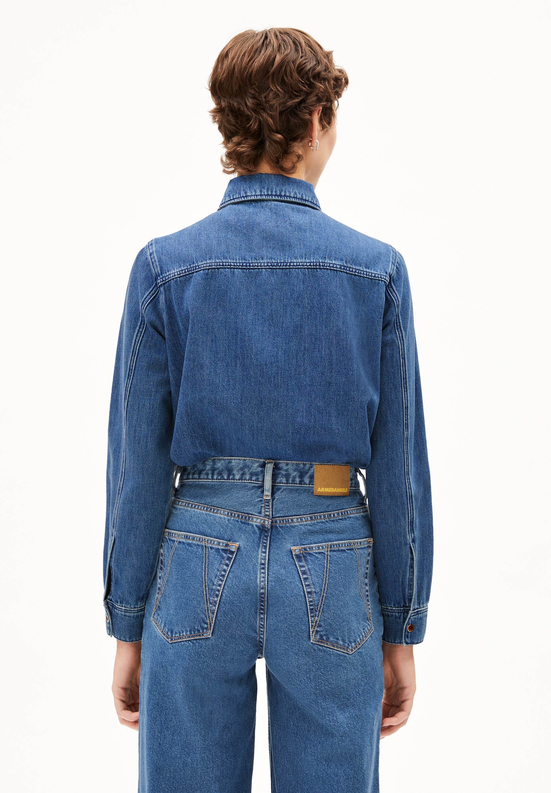AURELAA Denim blouse made of Organic Cotton