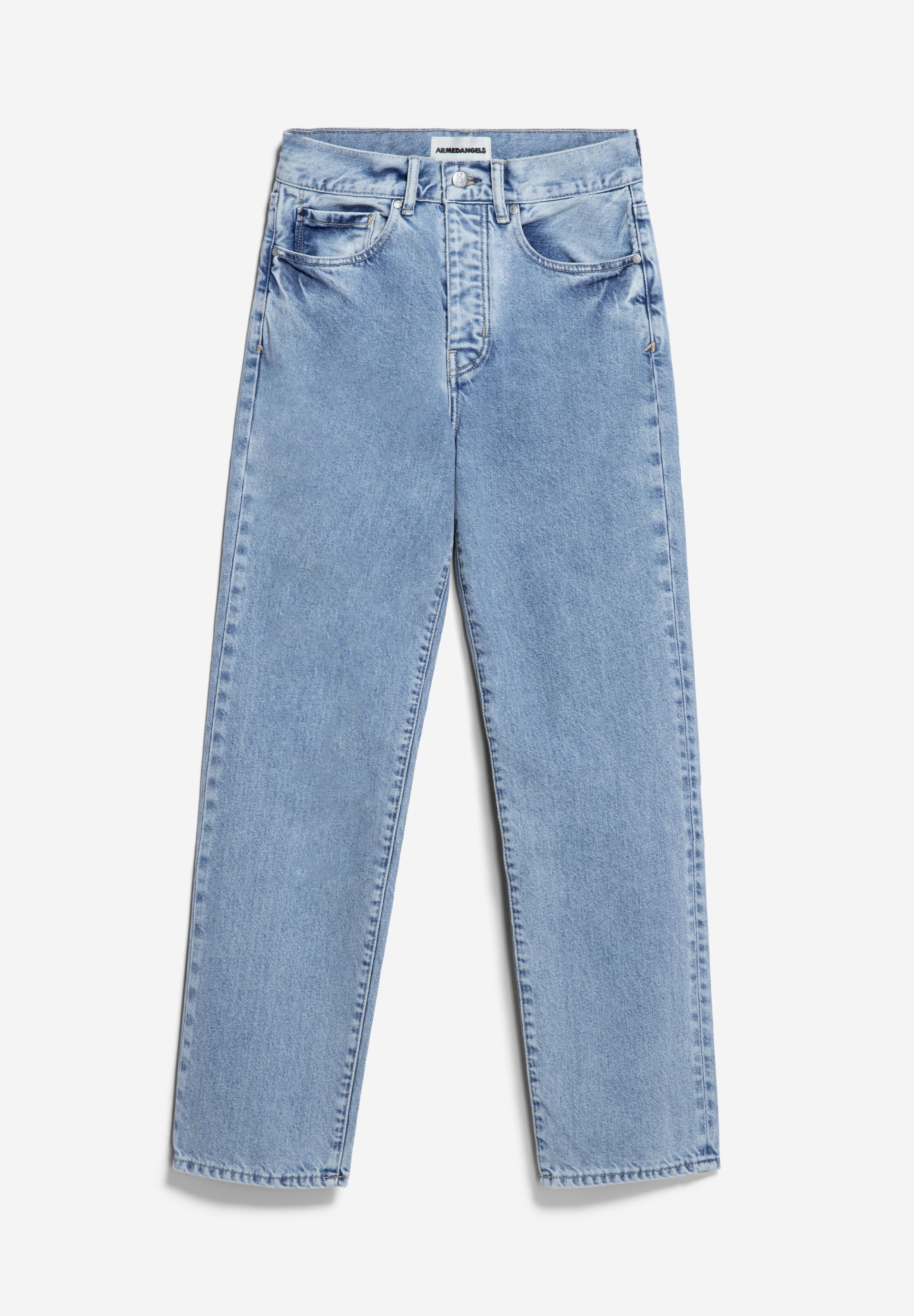 AAIKALA Jeans Straight Leg High Waist recycled Cotton Non-Stretch