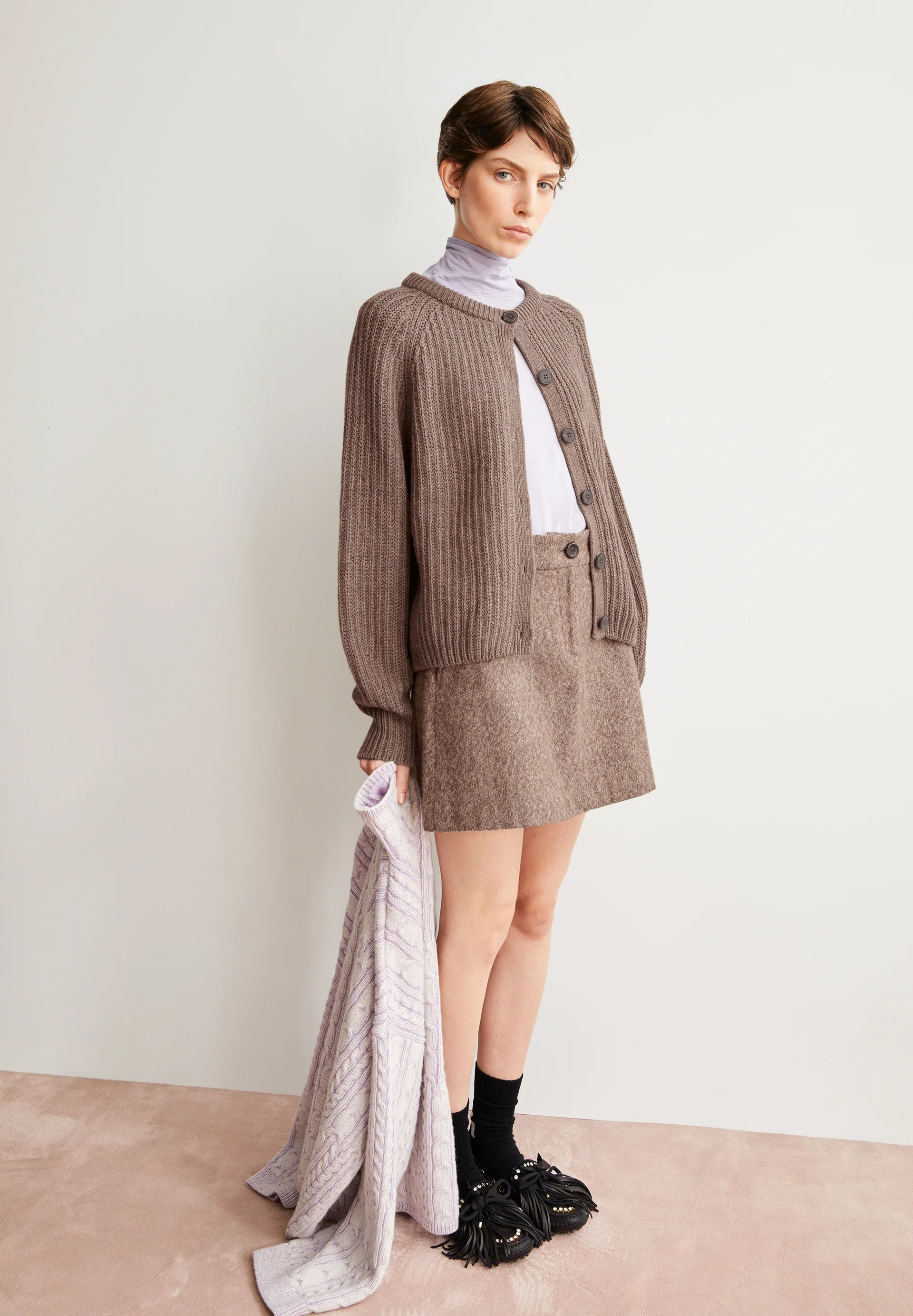 SELMAA Cardigan made of Organic Wool Mix