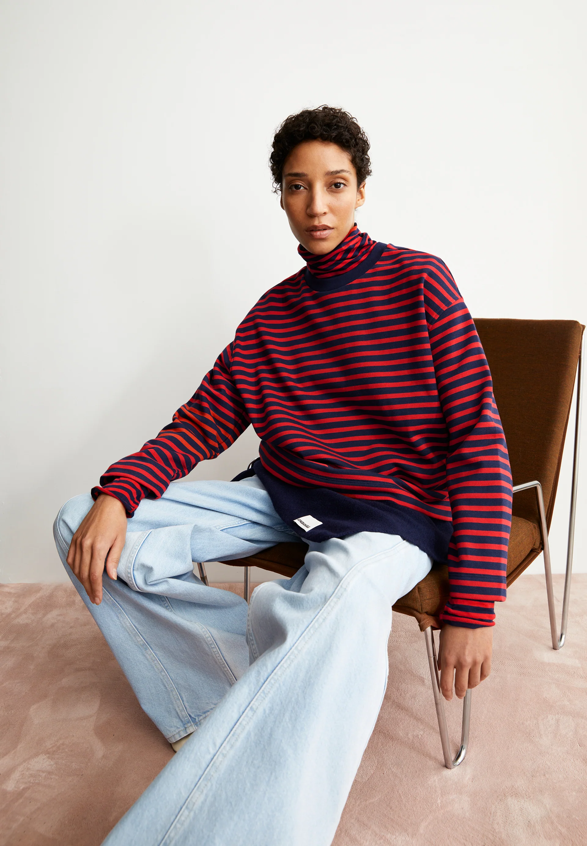 FRANKAA MAARLEN STRIPE Sweatshirt from organic cotton