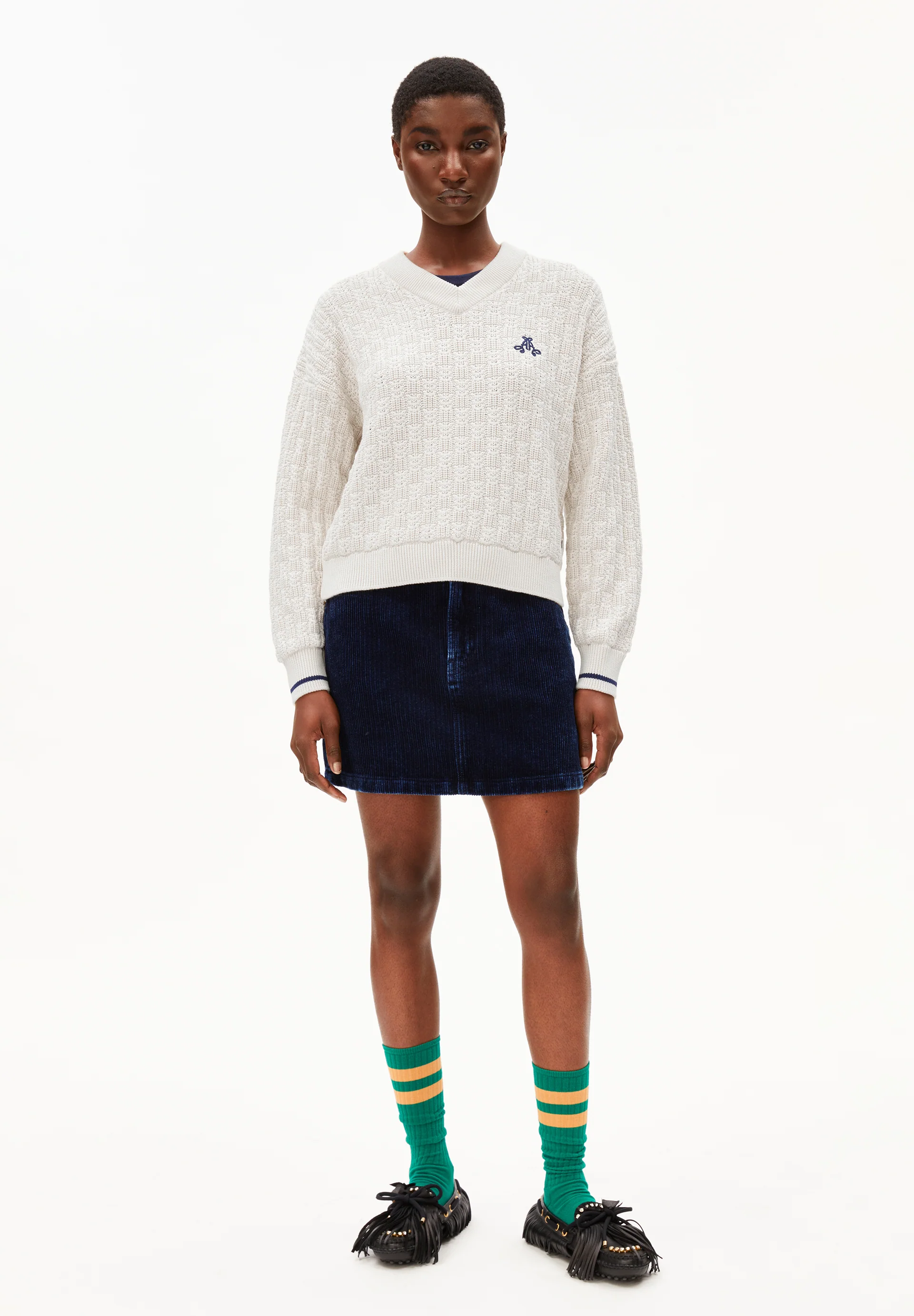 CAARLAS STRUCTURE Pullover from organic cotton