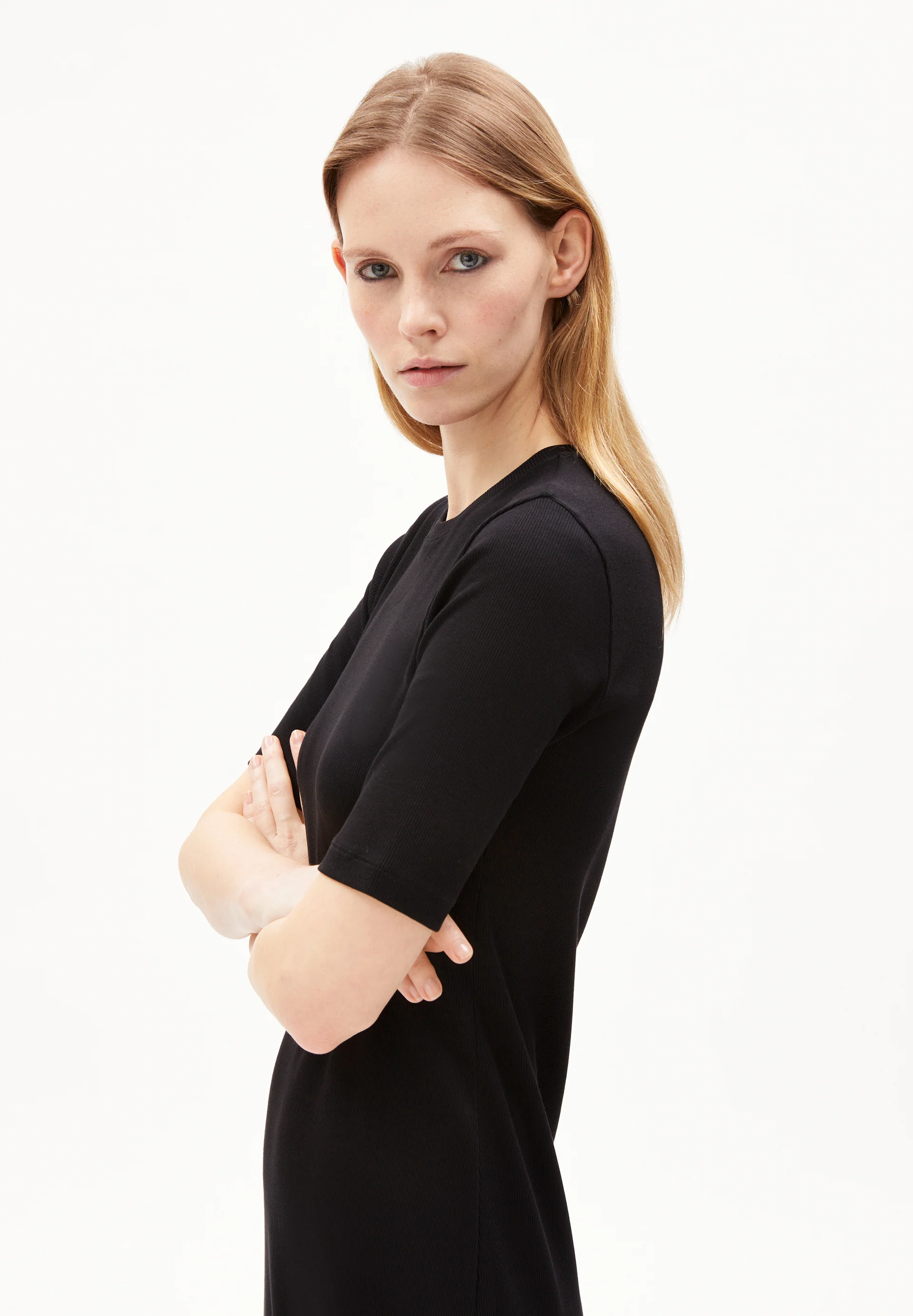 SEHAARAA Rib-Jersey Dress made of Organic Cotton Mix