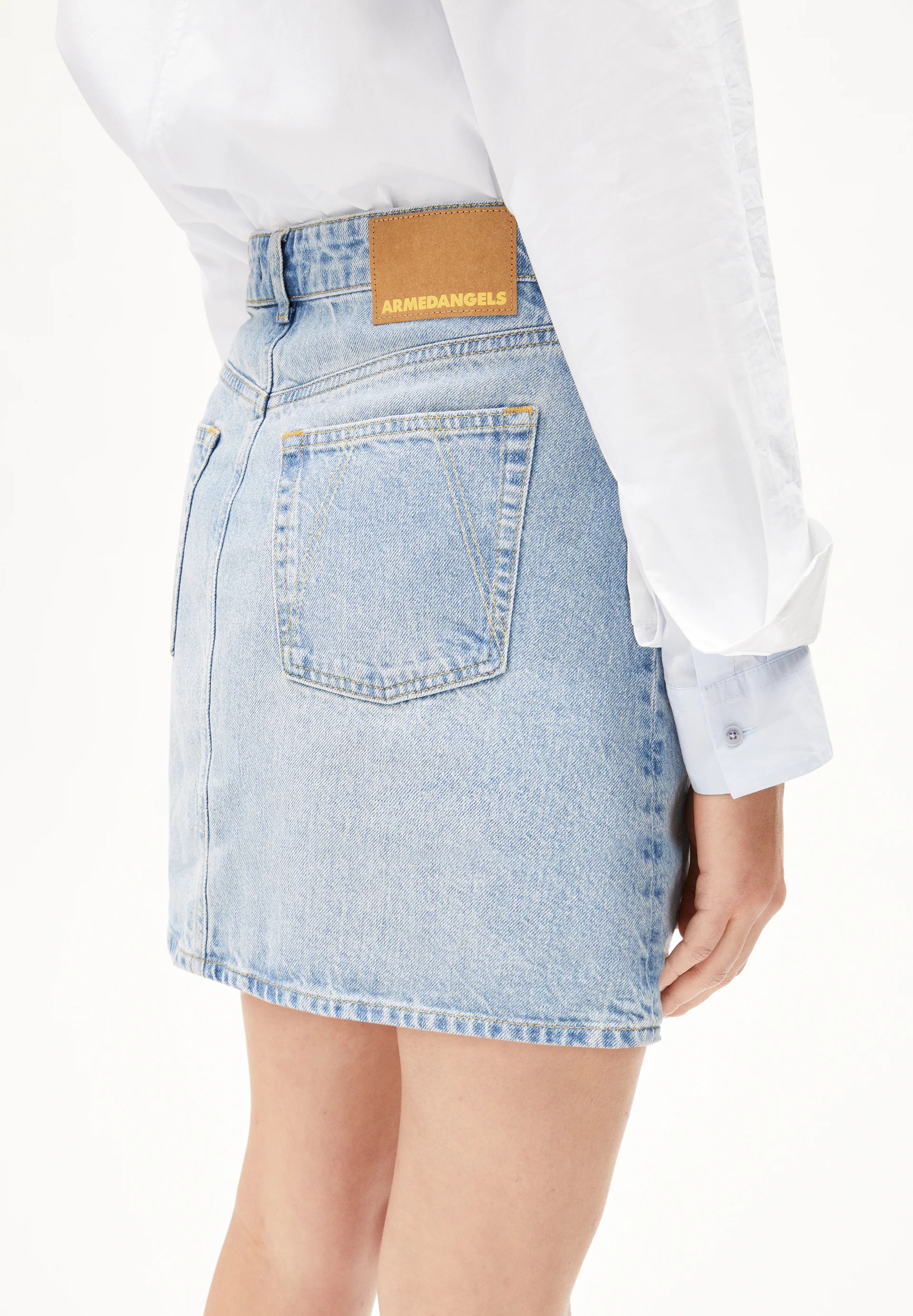 AACUMERI DENIM MINI SKIRT Denim Skirt made of recycled Cotton