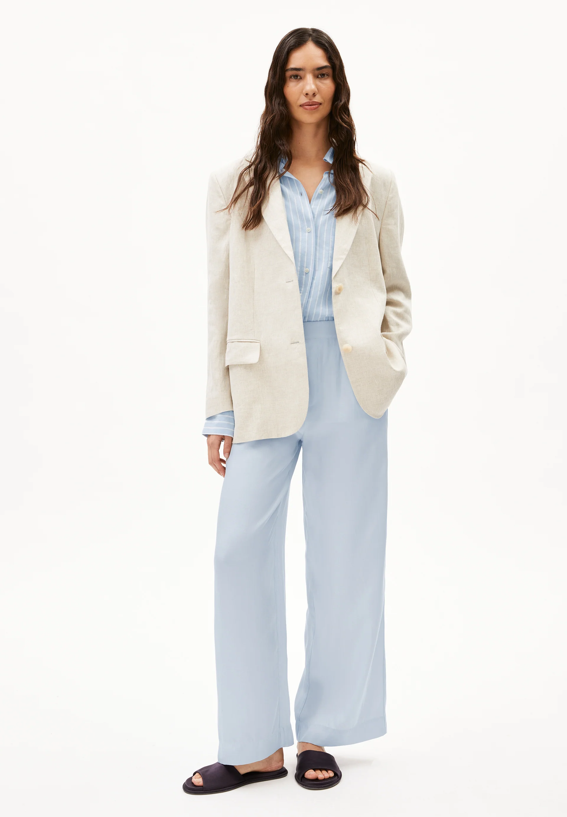 JONVAALIE Woven Pants made of TENCEL™ LUXE Lyocell Mix