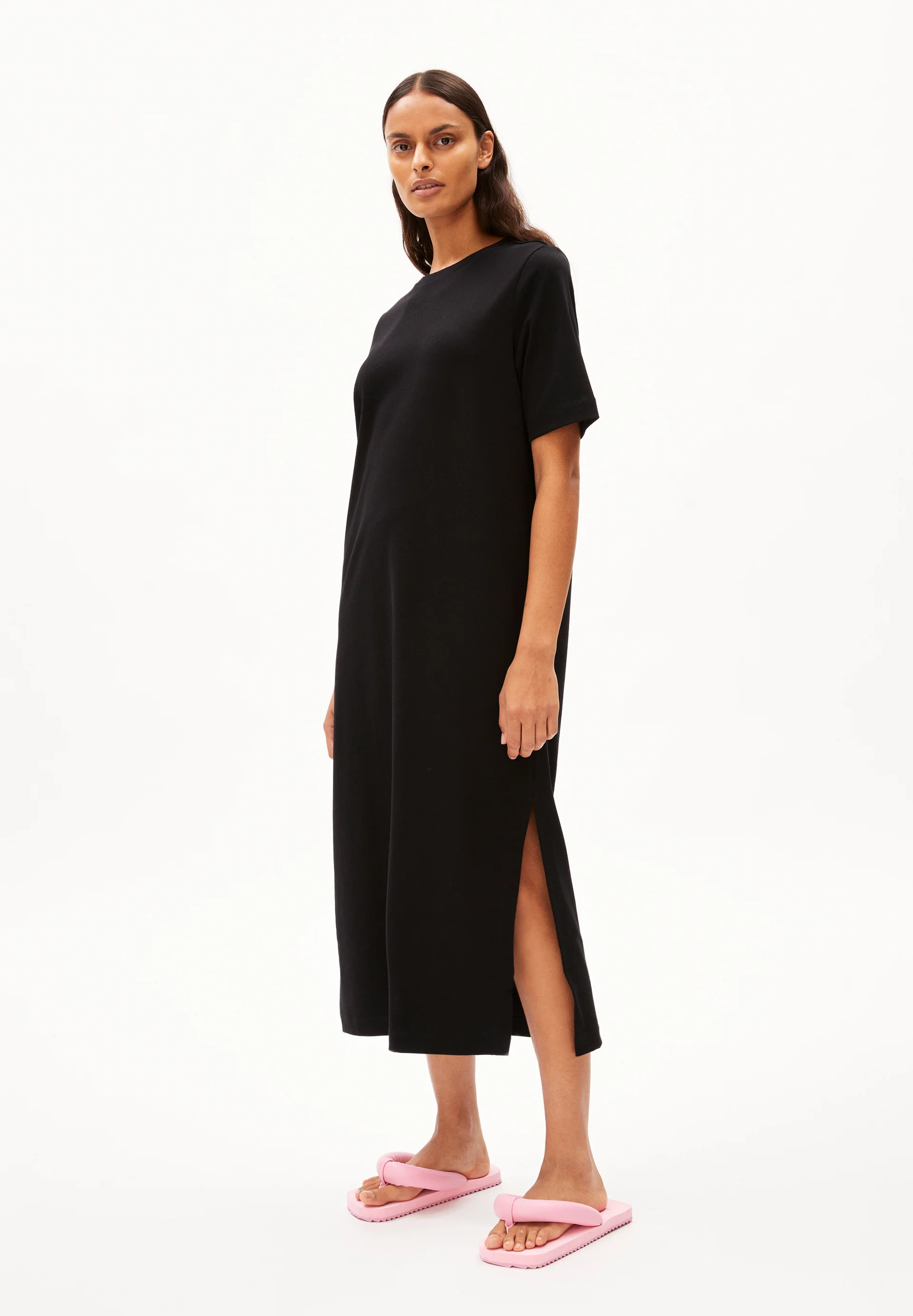 XELINAA JERSEY MIDI DRESS Heavyweight Jersey Dress made of recycled Cotton Mix