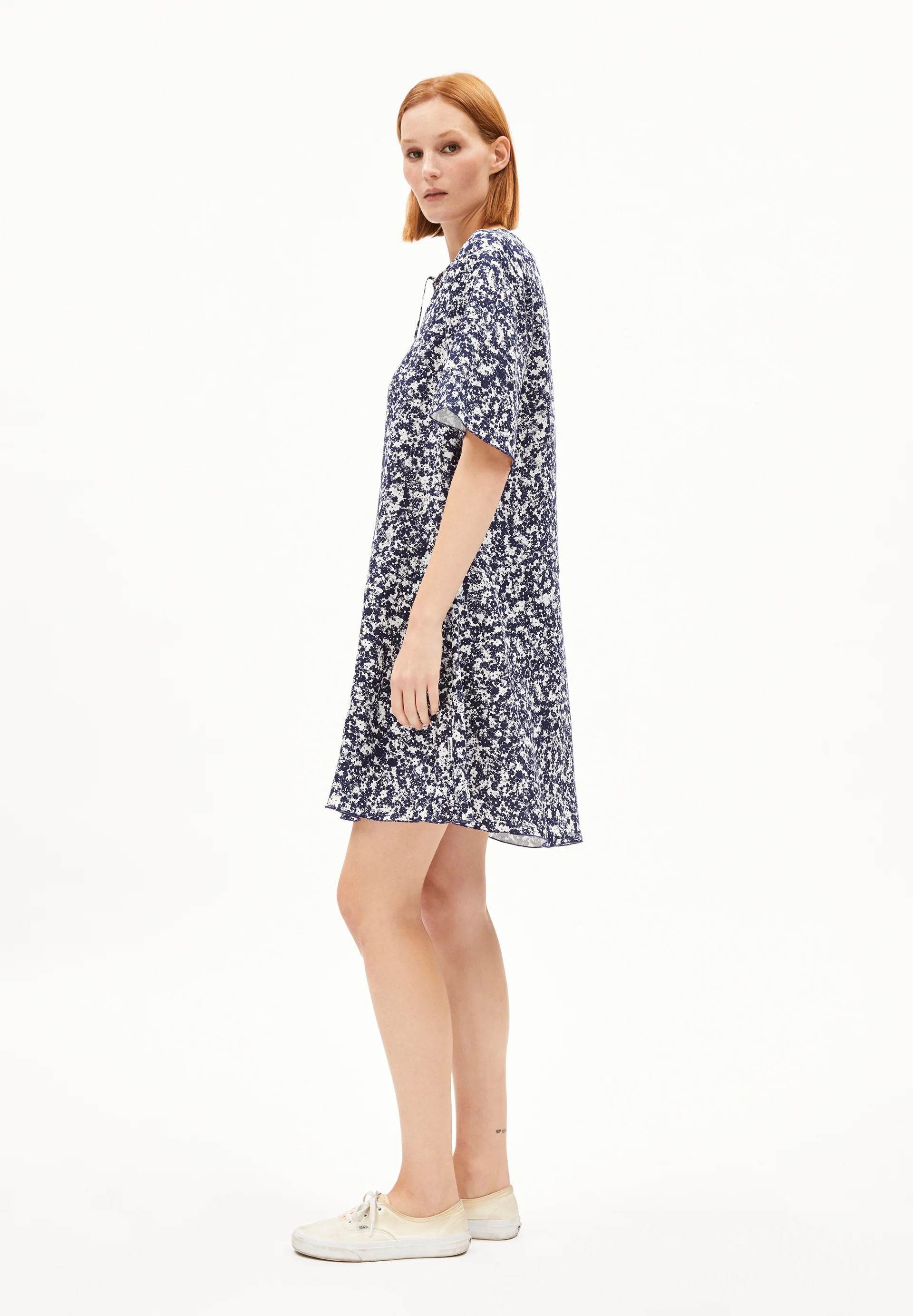 MAAERHA MOSAIC LINO Woven Dress made of Linen-Mix