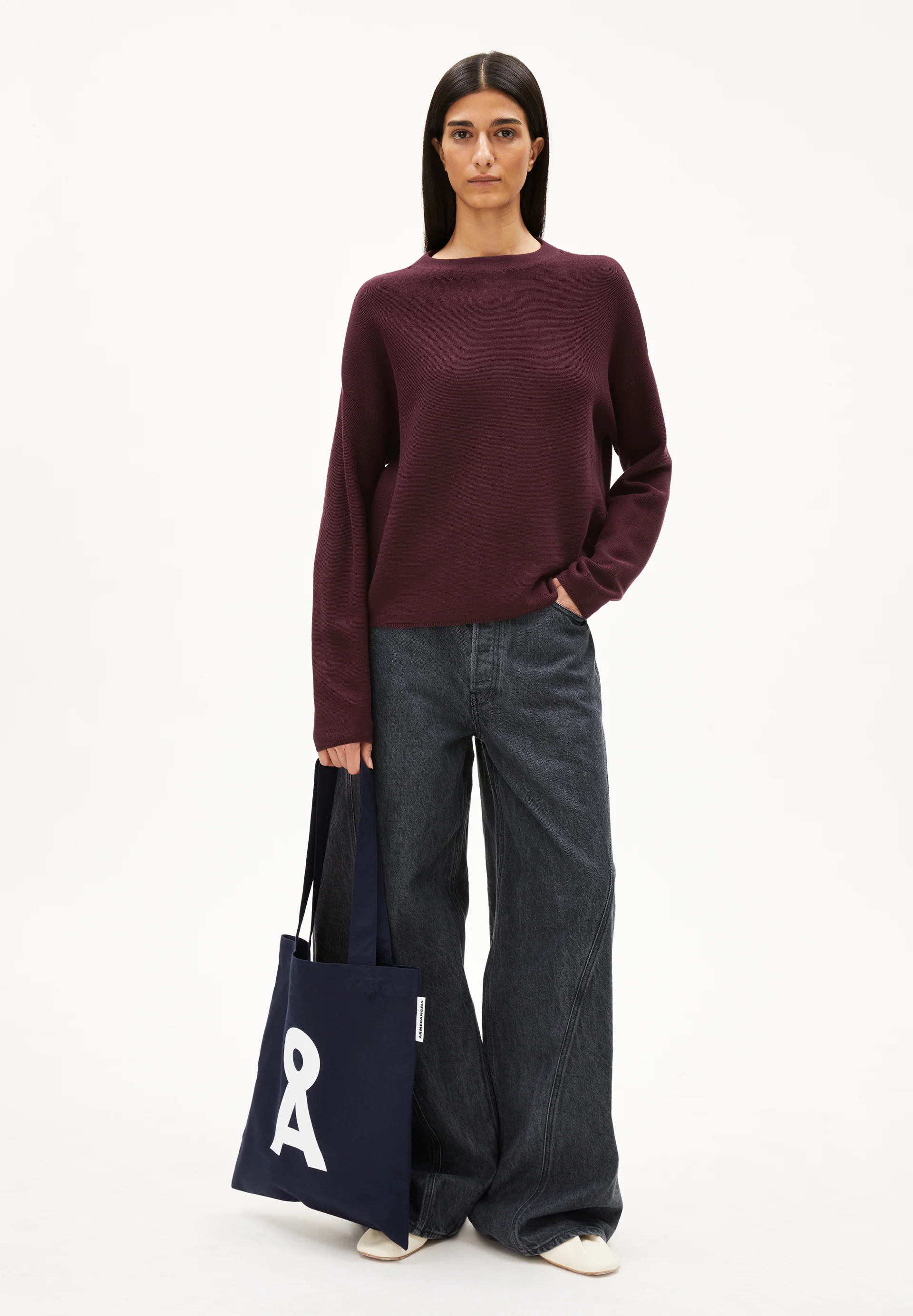 MERINAA LINKS LINKS Pullover from organic cotton