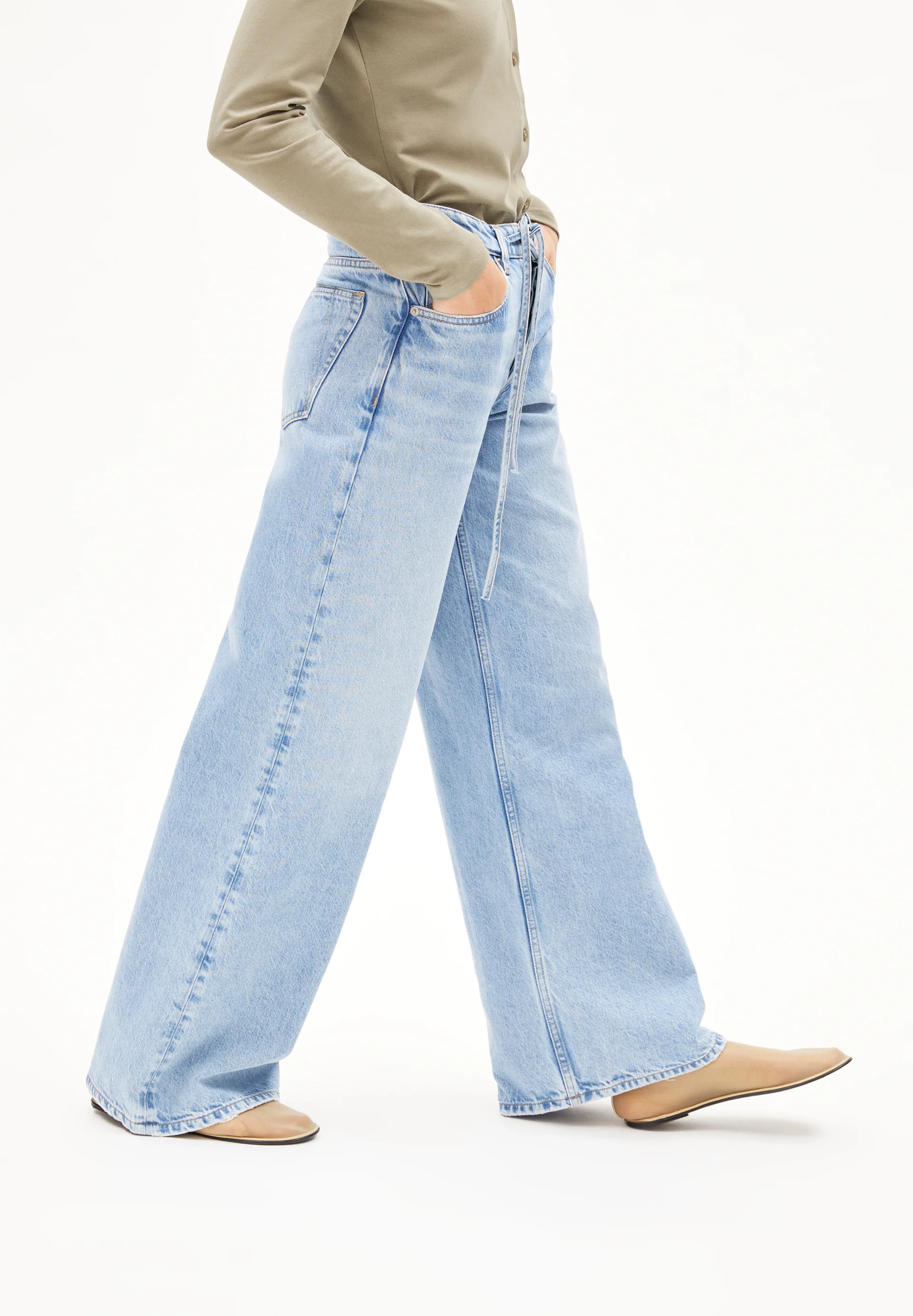 ASTRAEAAS WIDE JEAN Wide Jeans Organic Cotton Mix