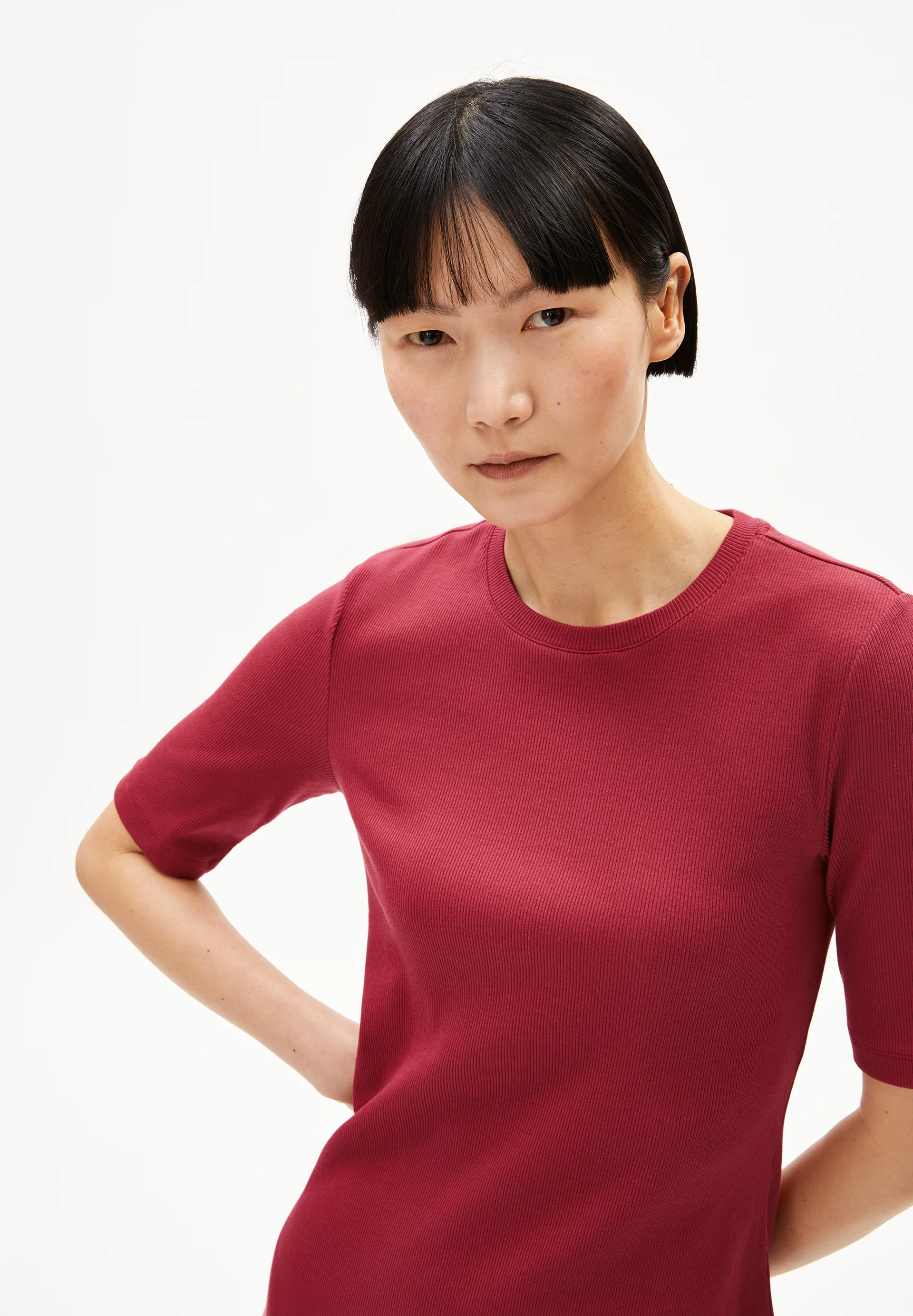SEHAARAA Rib-Jersey Dress made of Organic Cotton Mix
