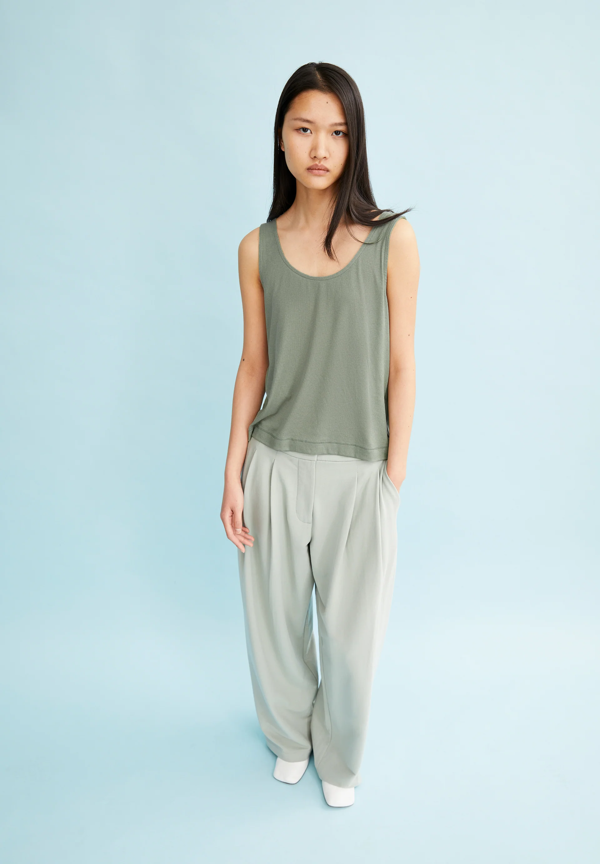 MINAAMI Rib-Top made of TENCEL™ Lyocell Mix