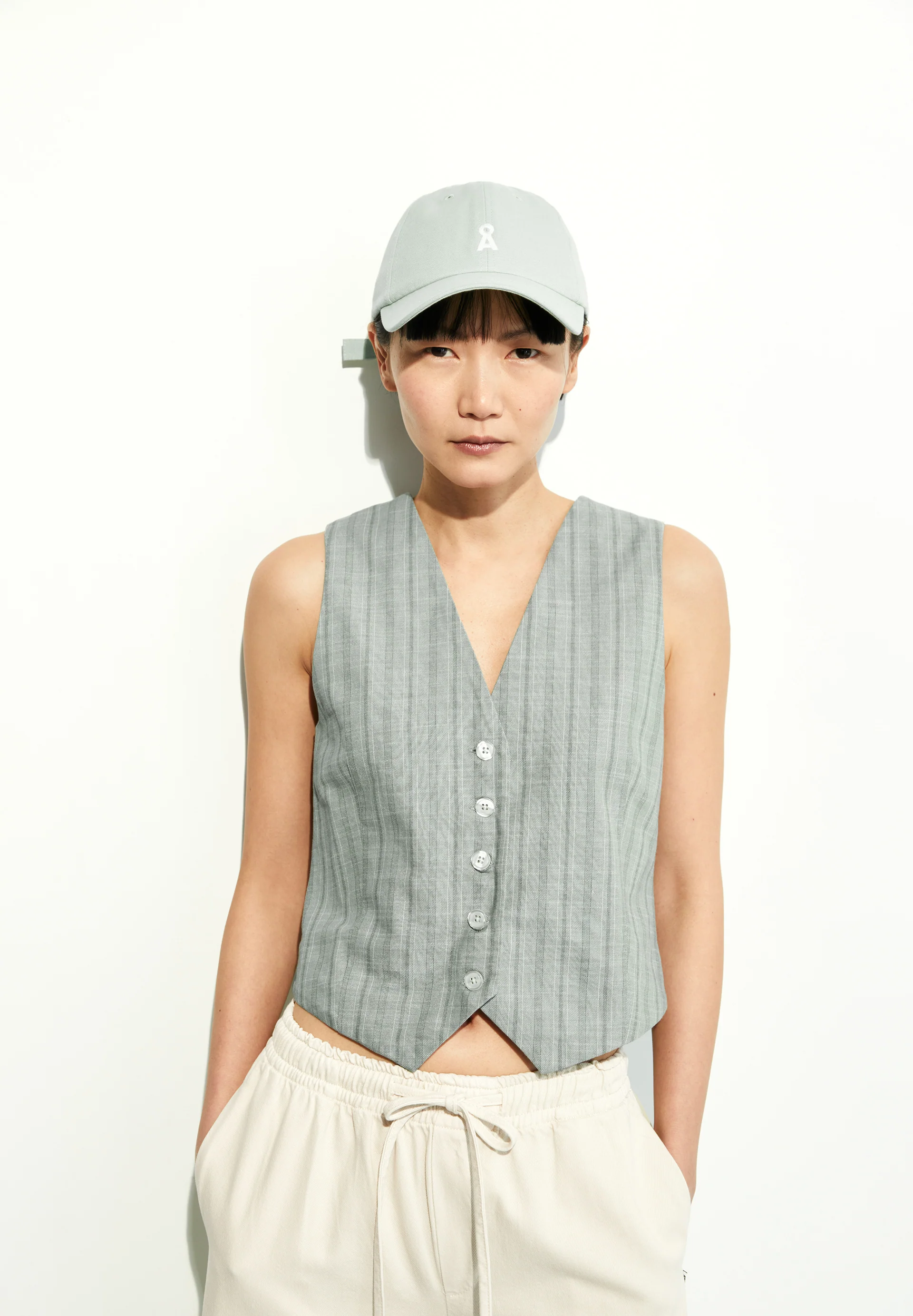 SINERIAA STRIPED Vest made of Organic Cotton