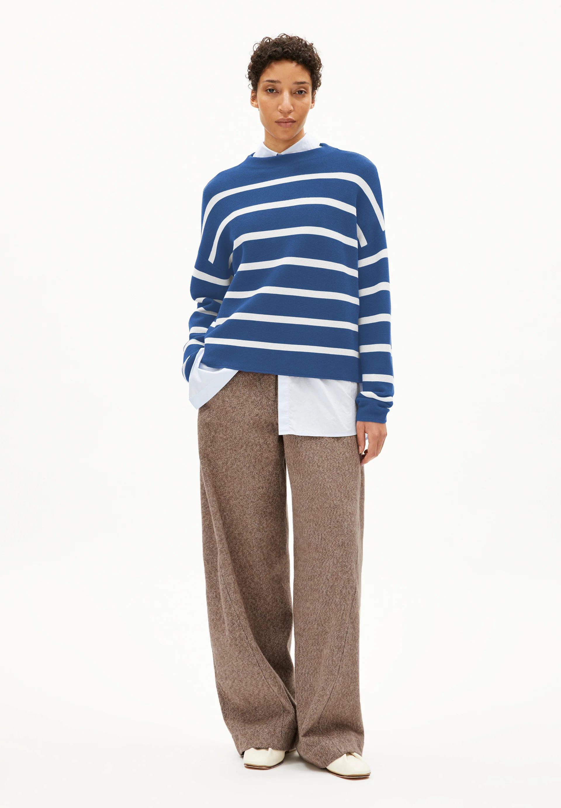 MERINAA STRIPES Pullover from organic cotton