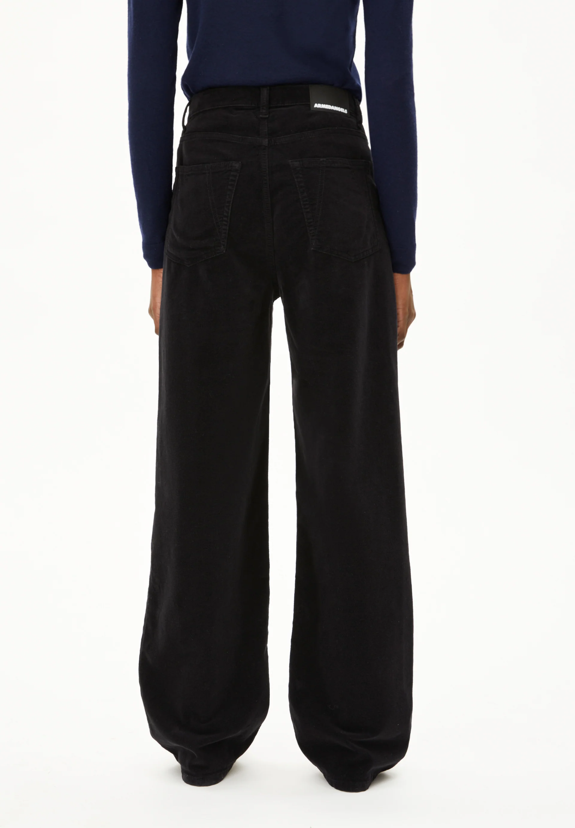 ENIJAA VELVET Woven trousers made from an organic cotton blend