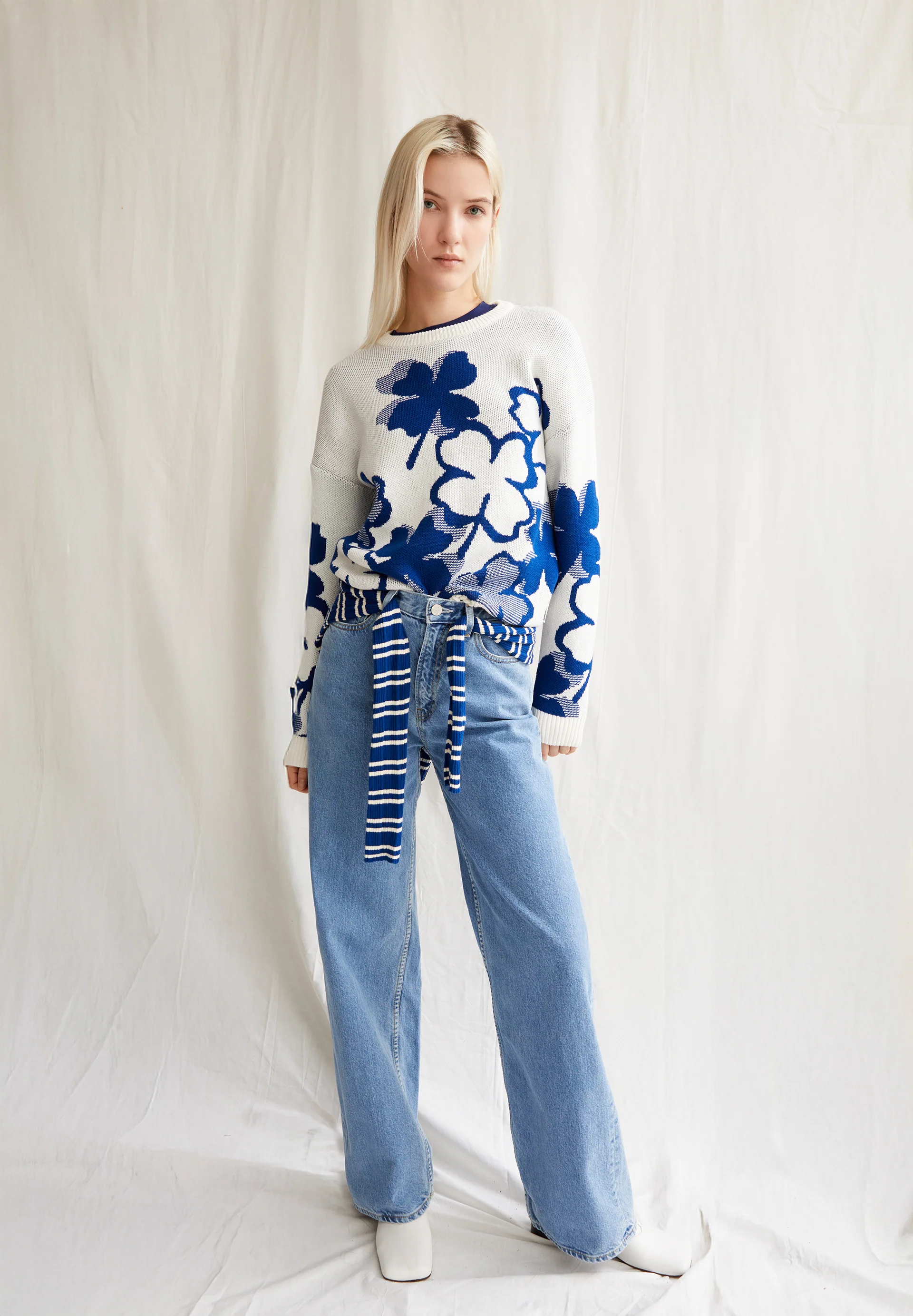 OLESSYAA CLOVER Pullover from organic cotton