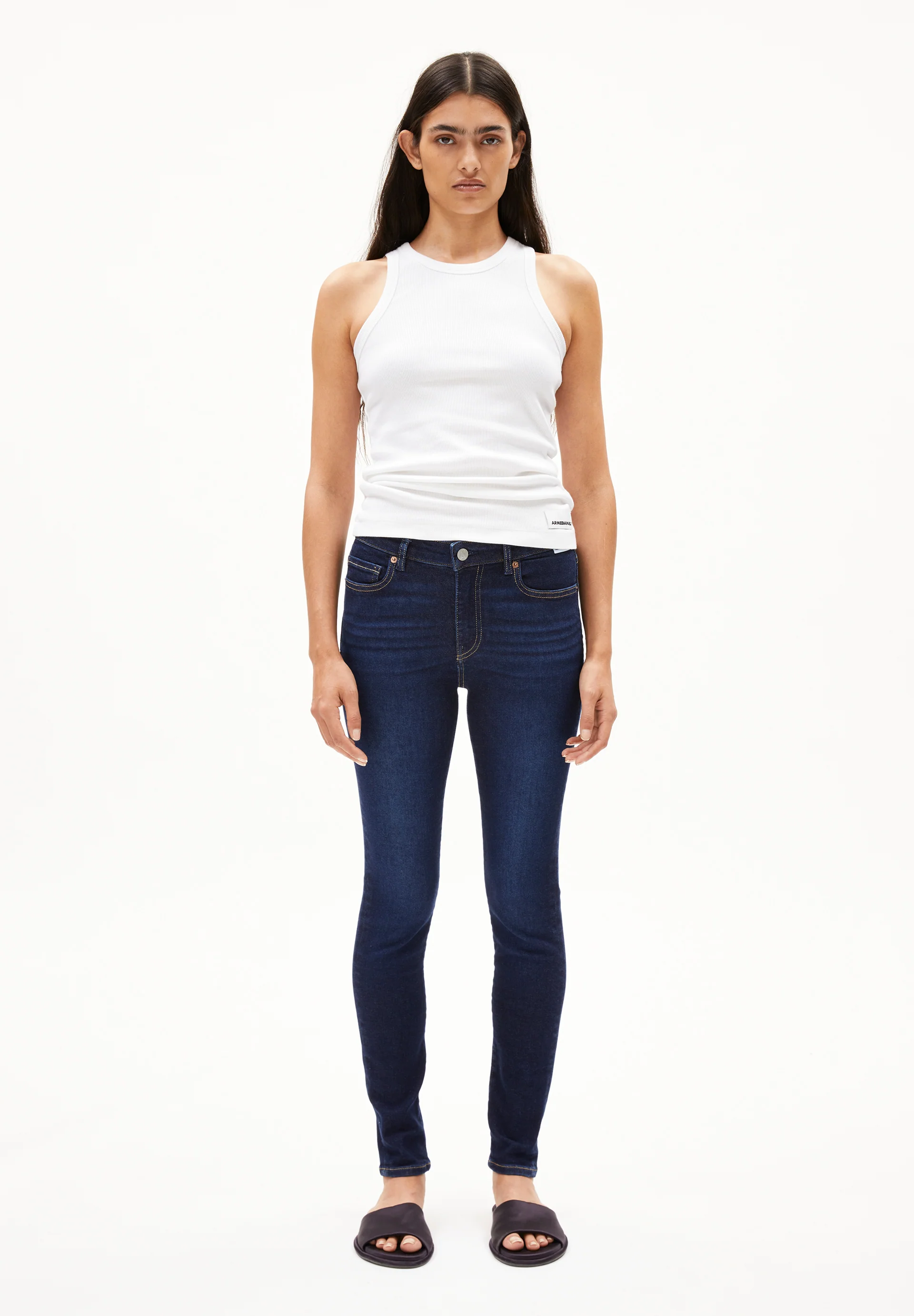 TILLAA Skinny Jeans Mid Waist Organic Cotton Mix X-Stretch