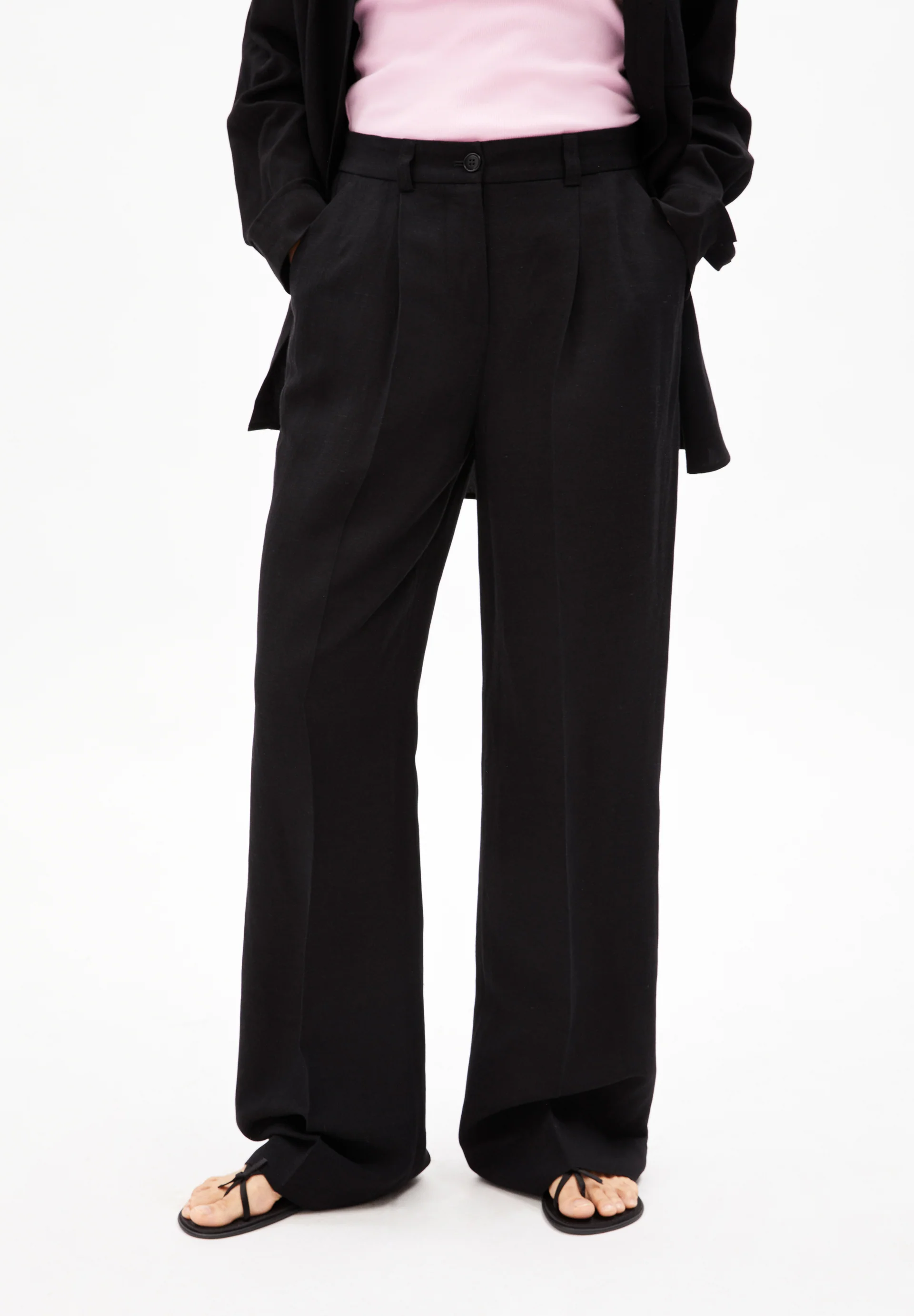 NUMAALI LINO Woven Pants made of Linen-Mix