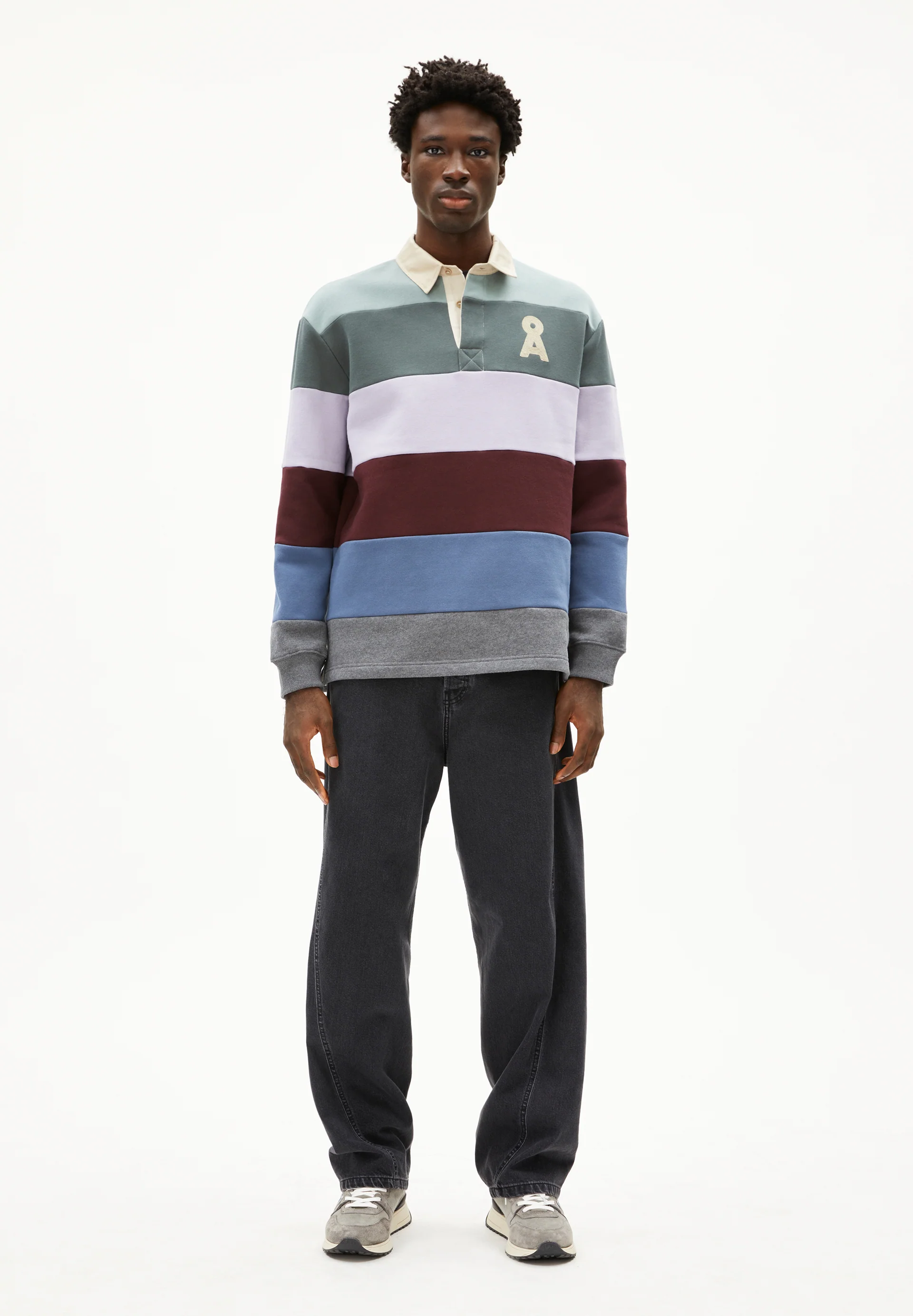 AADRU LS RUGBY FLEECE Sweatshirts made from organic cotton