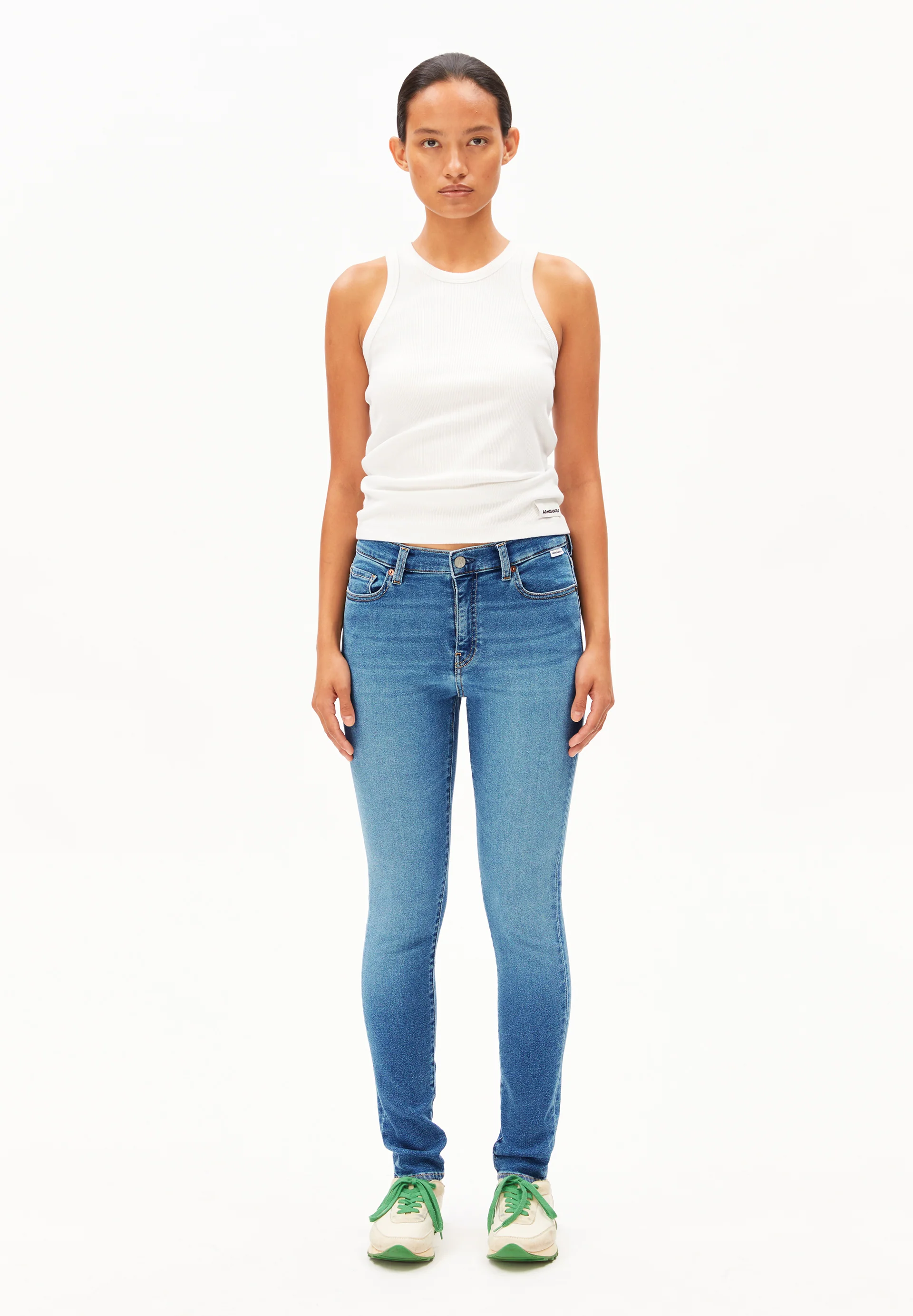 TILLAA Skinny Jeans Mid Waist Organic Cotton Mix X-Stretch