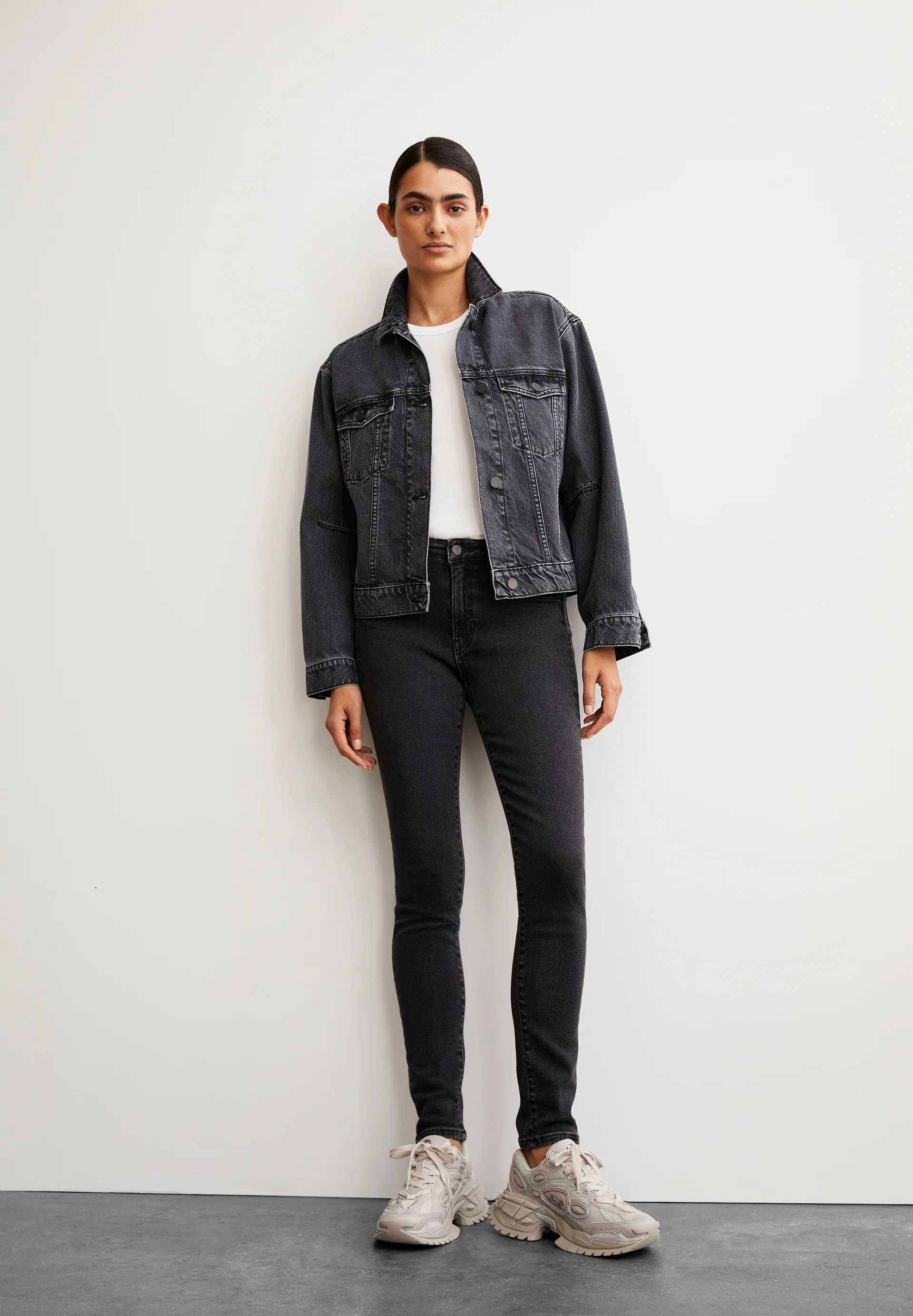 TILLAA Skinny Jeans Mid Waist Organic Cotton Mix X-Stretch